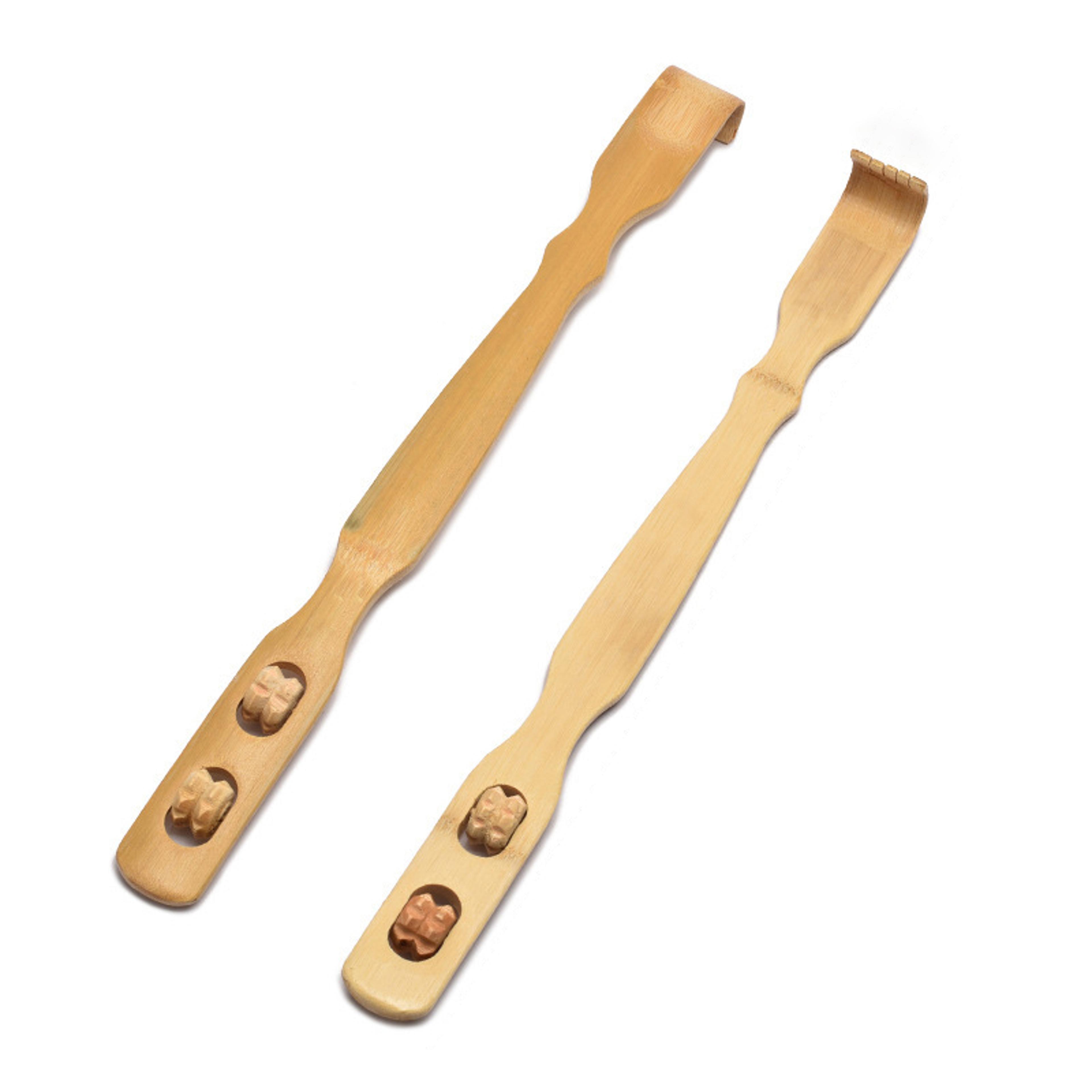 bamboo back scratcher massage stick natural anti itch relief tool