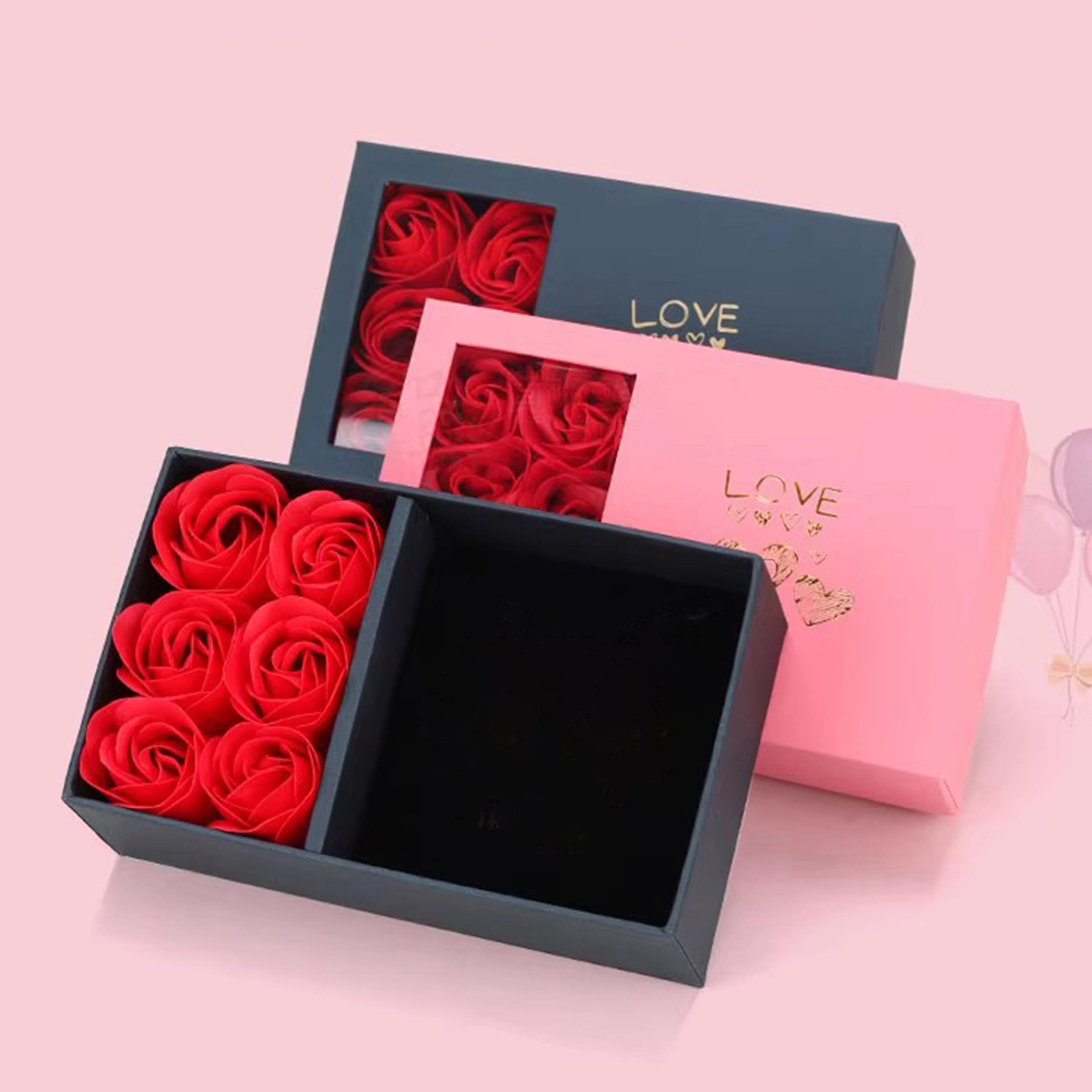 eternal rose jewelry box gift case with window for rings necklaces and keepsakes