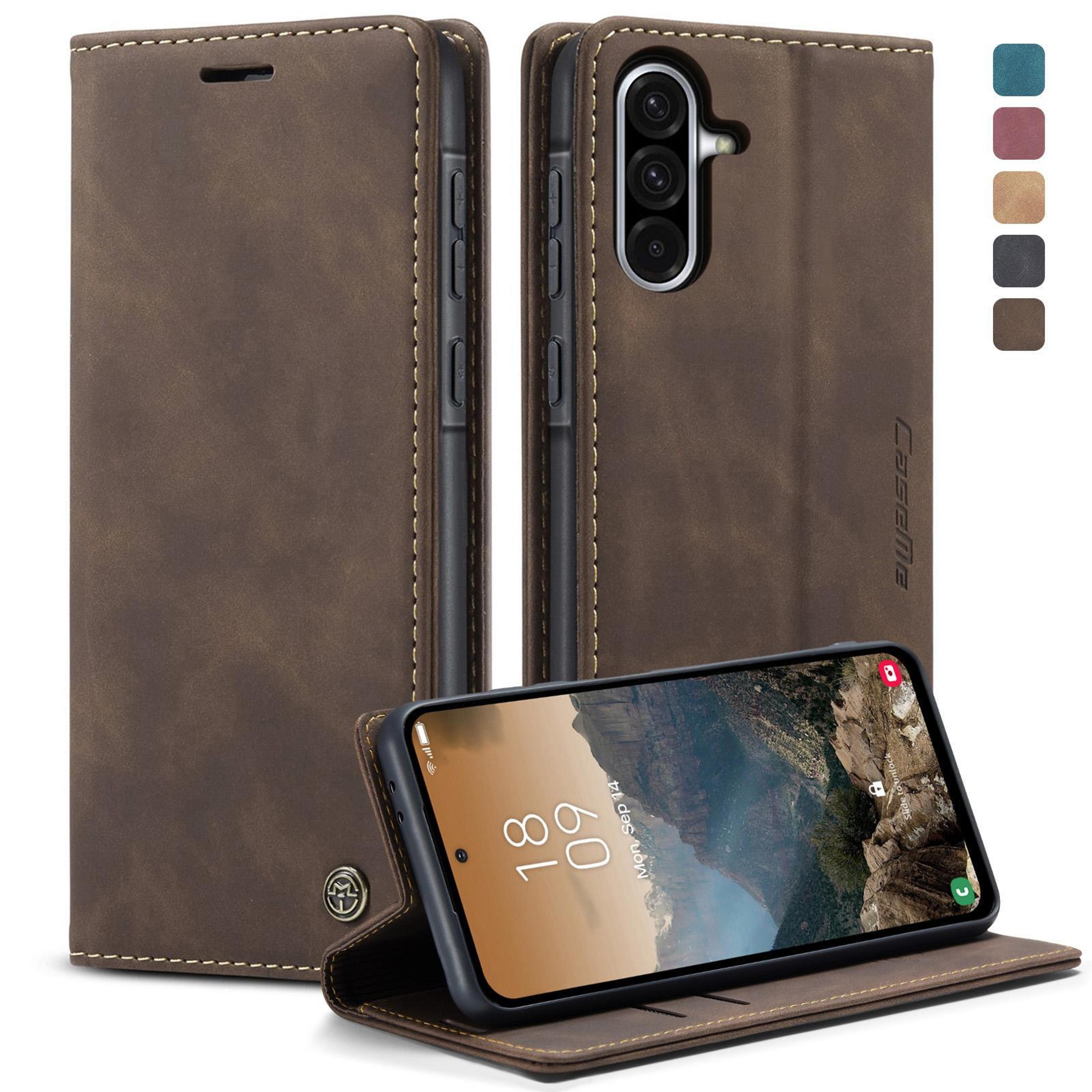 premium samsung galaxy a36 case, horizontal flip leather phone case with wallet & stand