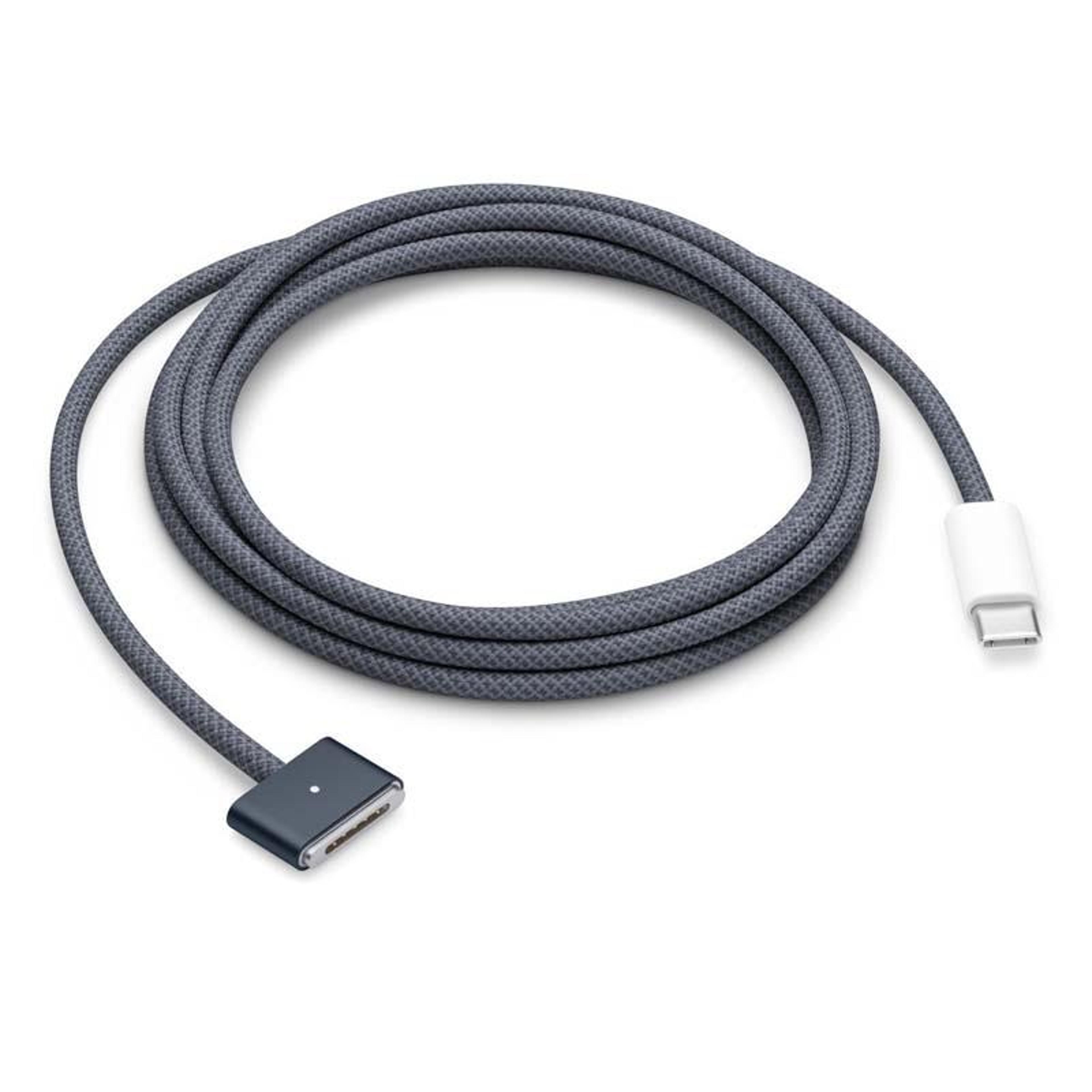 magnetic type c to magsafe braided cable for macbook air & pro, fast charging