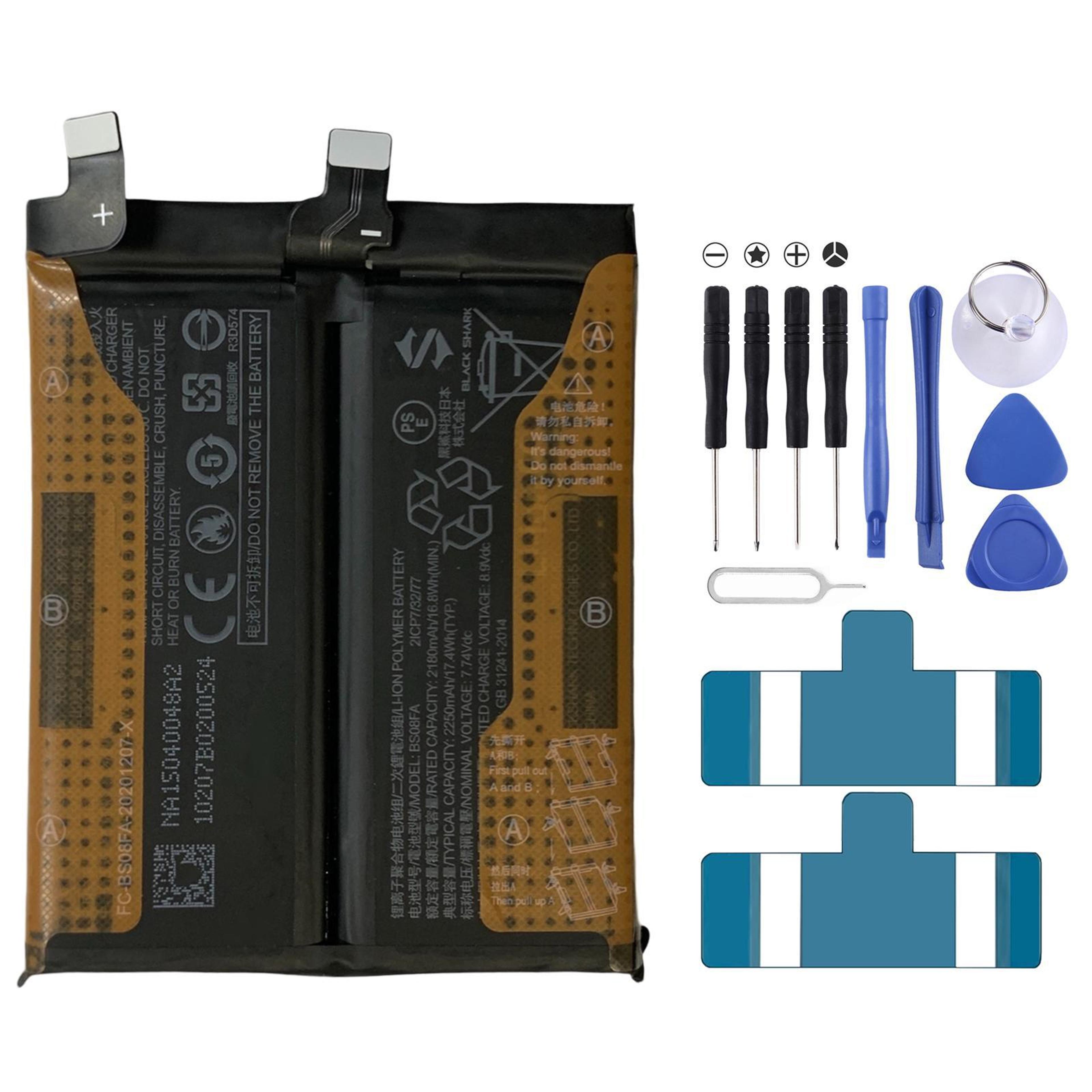 xiaomi black shark 4 or 4 pro replacement battery, high capacity 2250mah li polymer