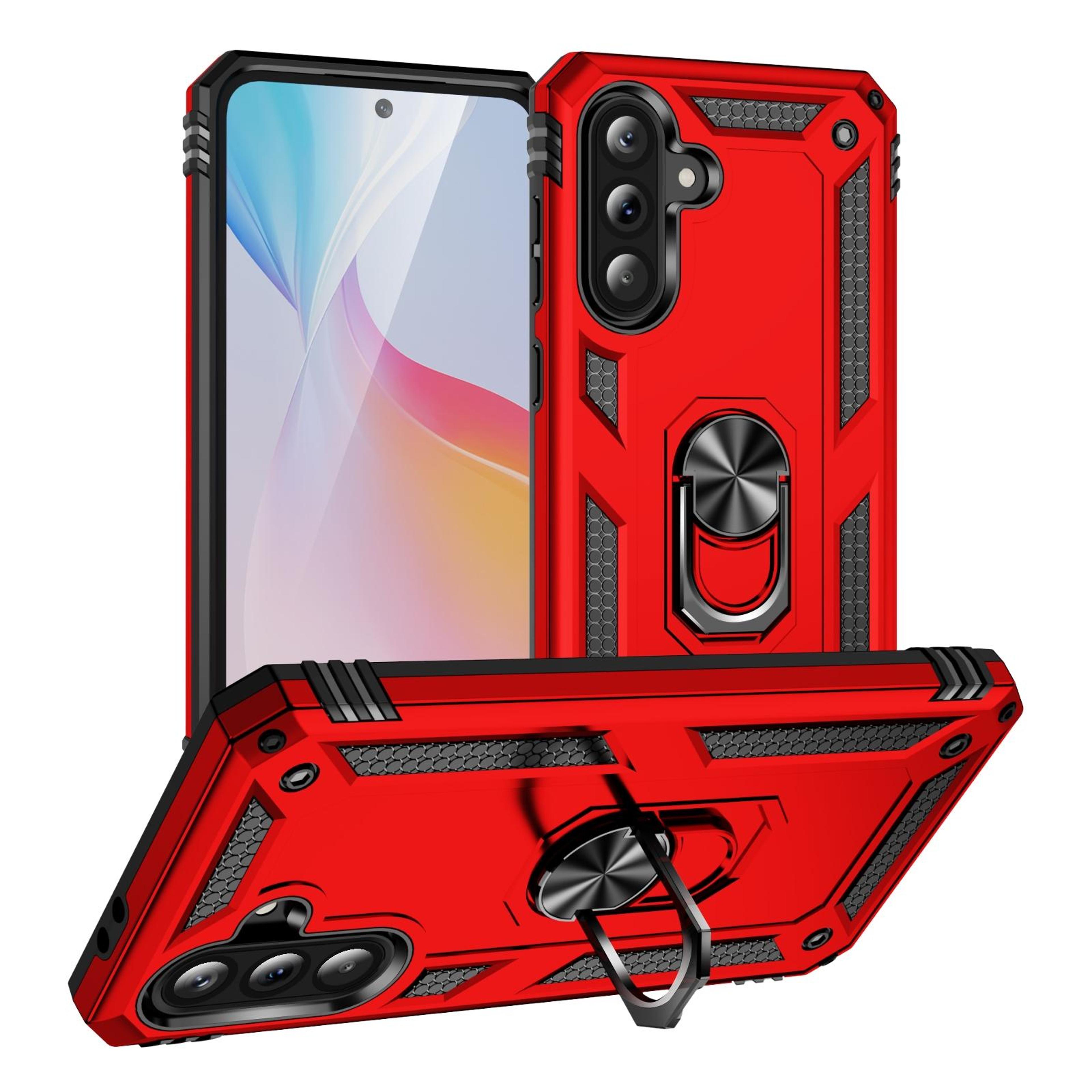 samsung galaxy shockproof protective case with holder stand, tpu + pc armor