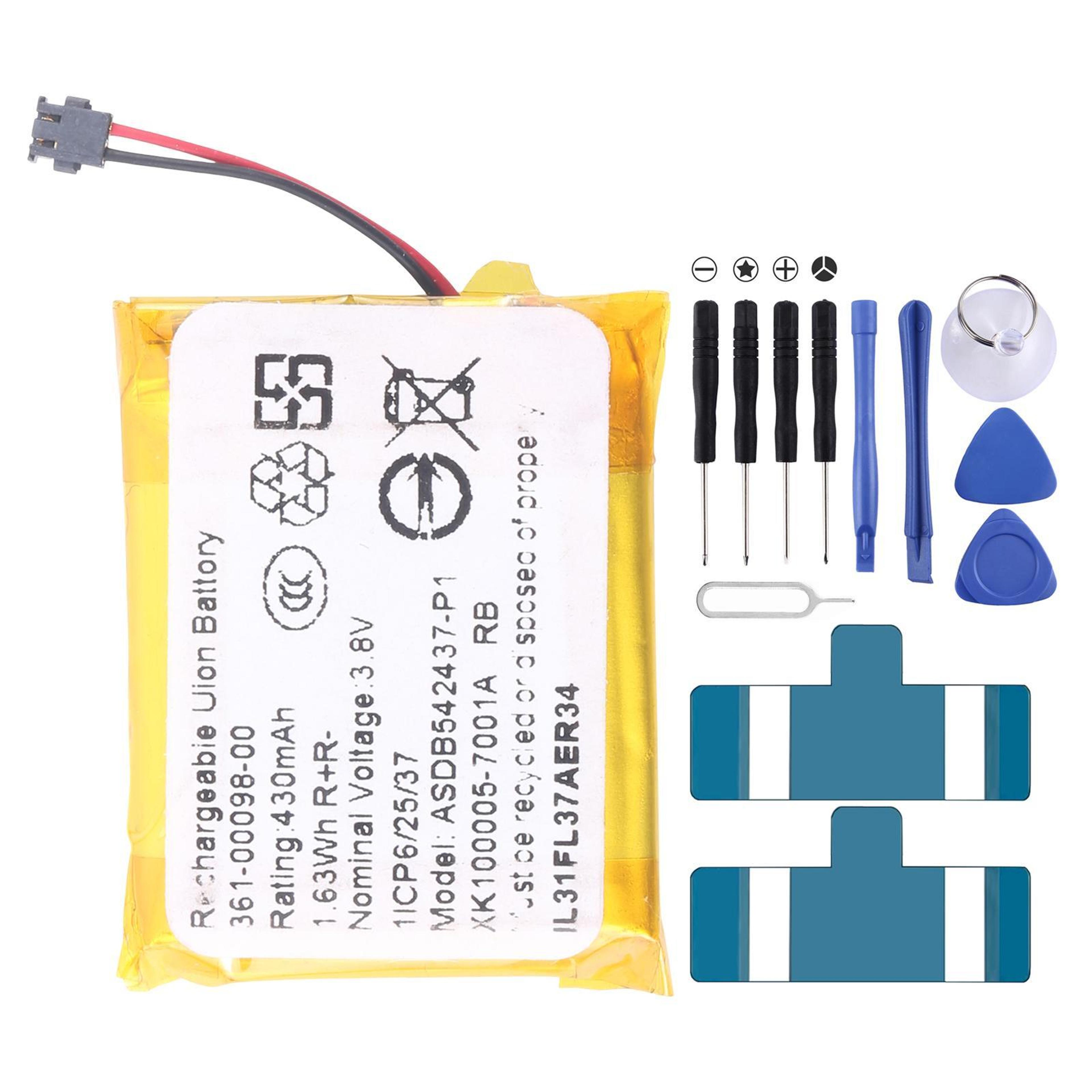 garmin fenix 5x battery replacement 500mah high performance rechargeable watch battery