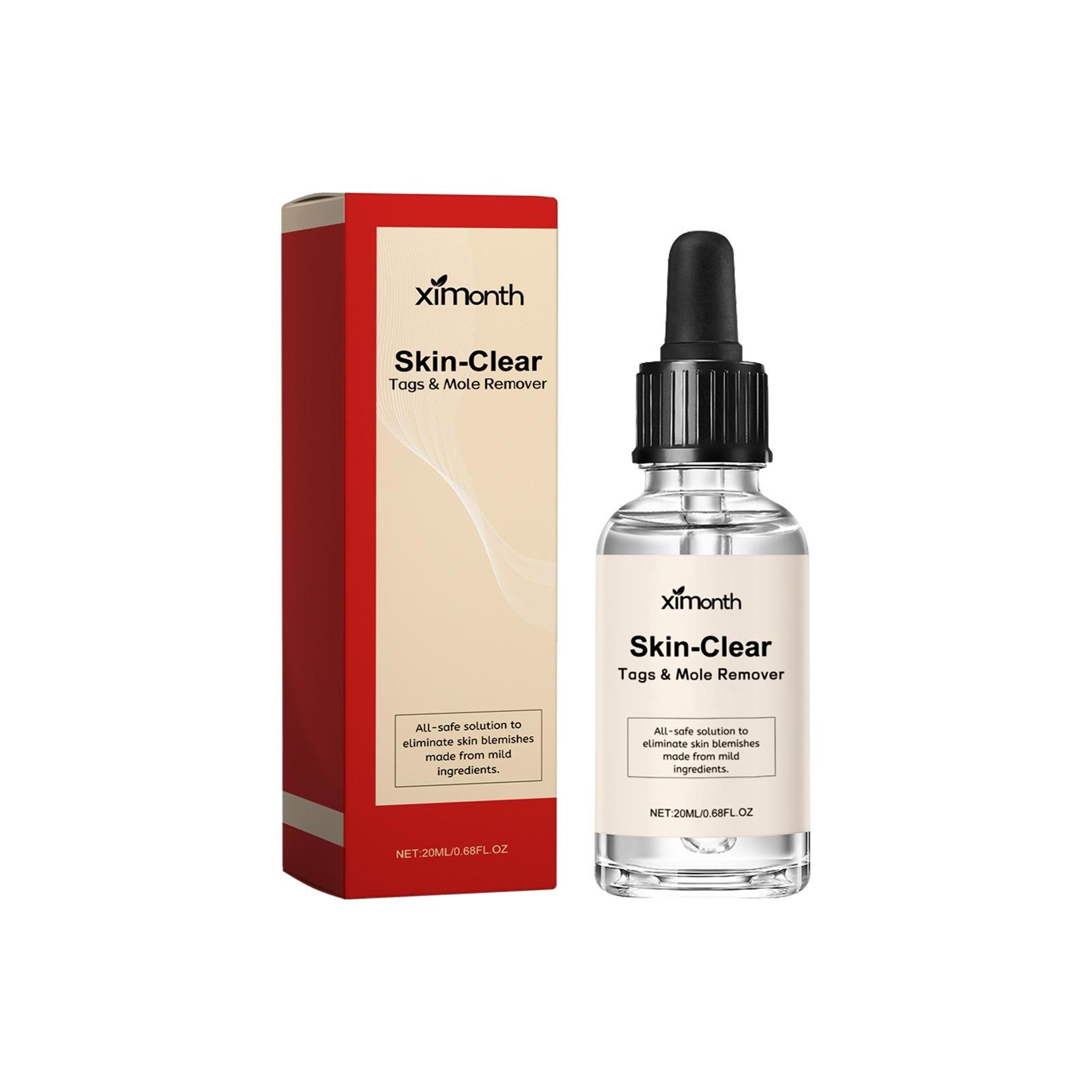 ximonth natural wart remover liquid for moles, skin tags & dark spots 20ml
