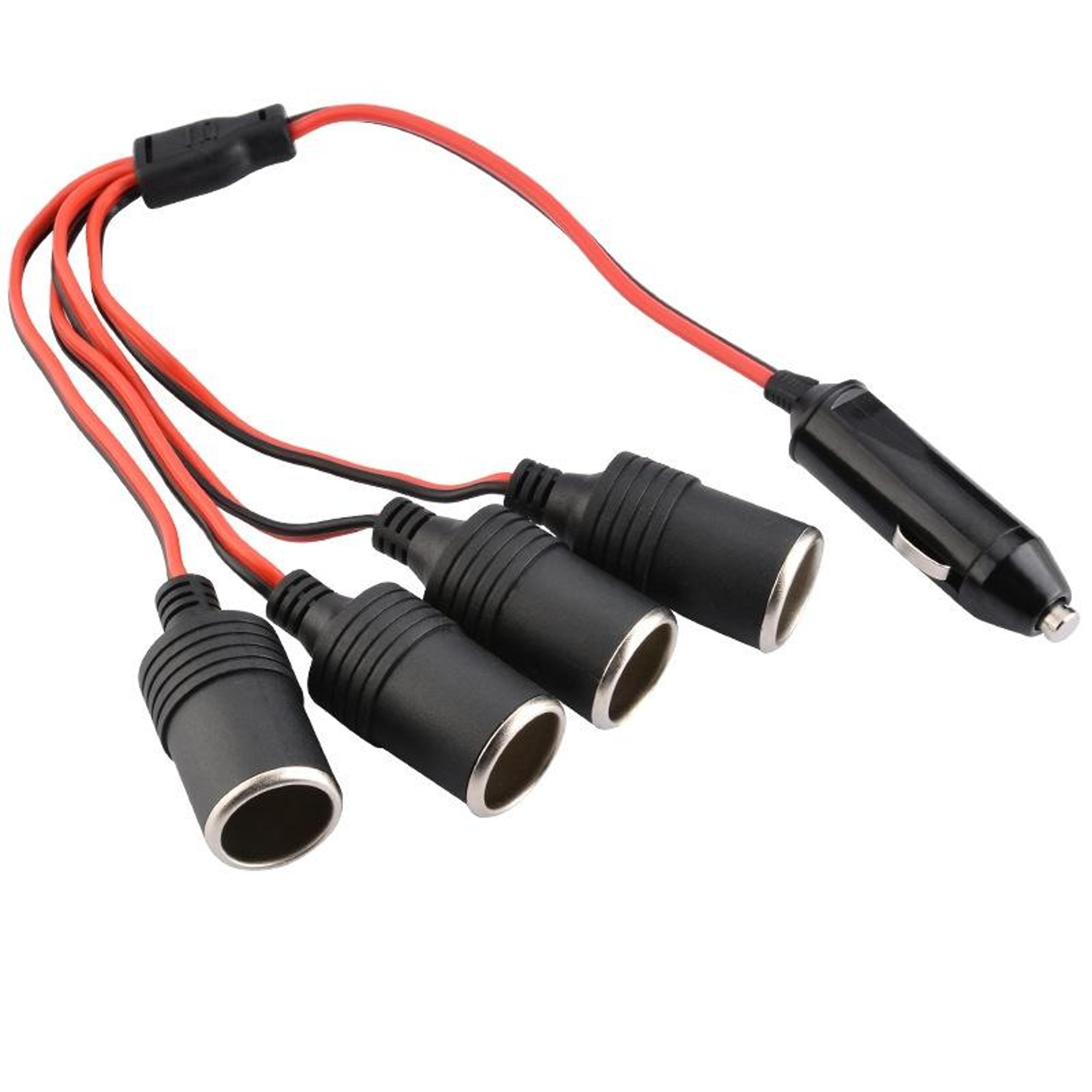 car cigarette lighter splitter with car charger adapter 120w high power multi socket