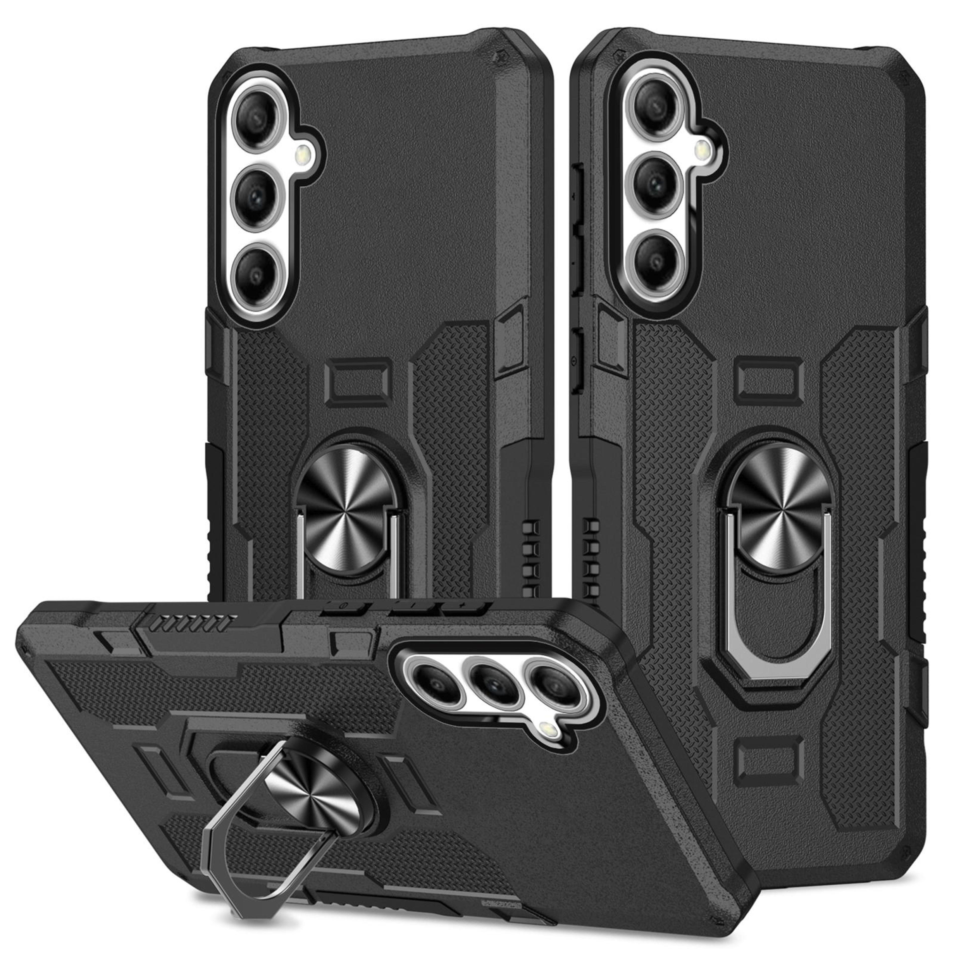 samsung galaxy ring holder case shockproof armor kickstand cover