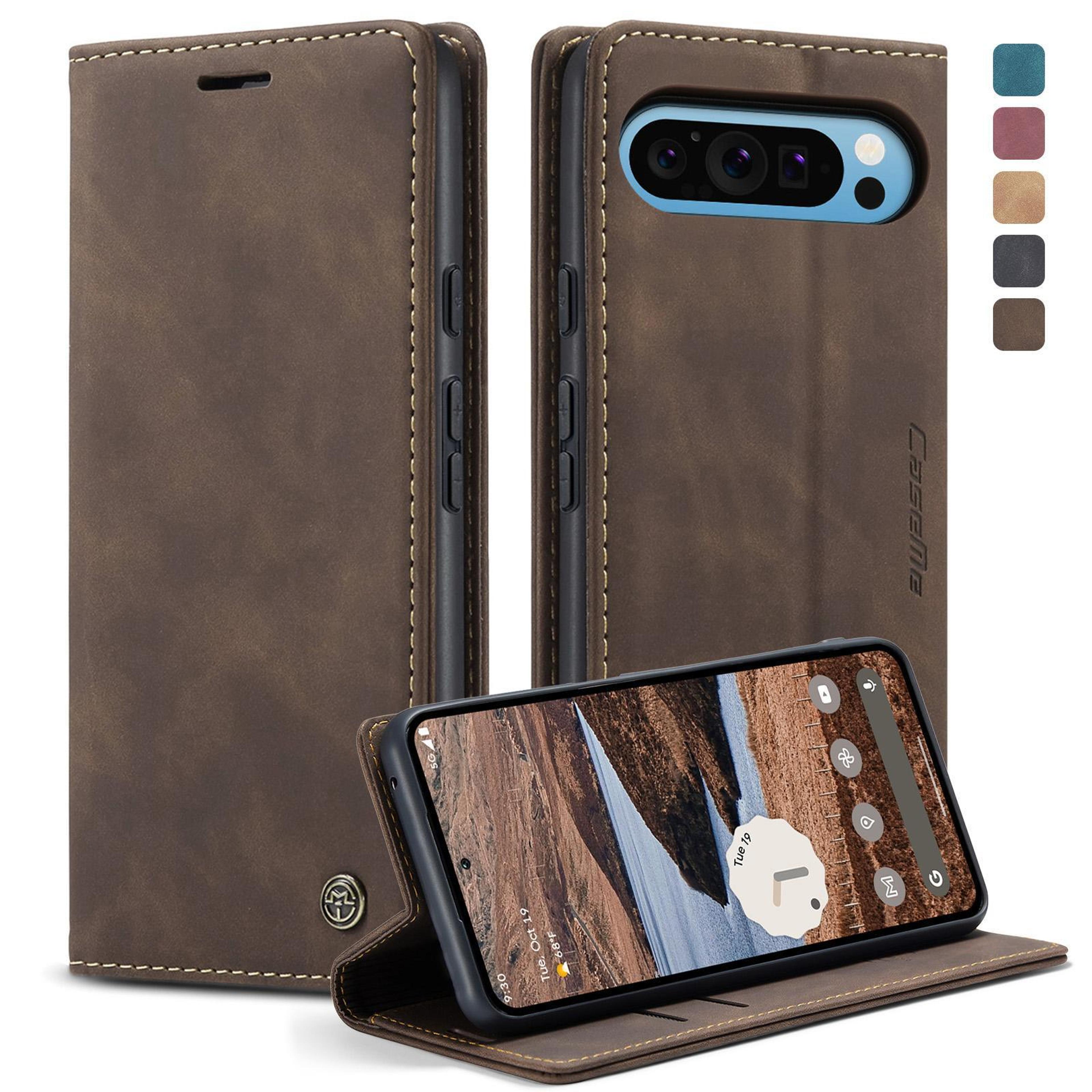 google pixel wallet flip case leather stand cover with card slots