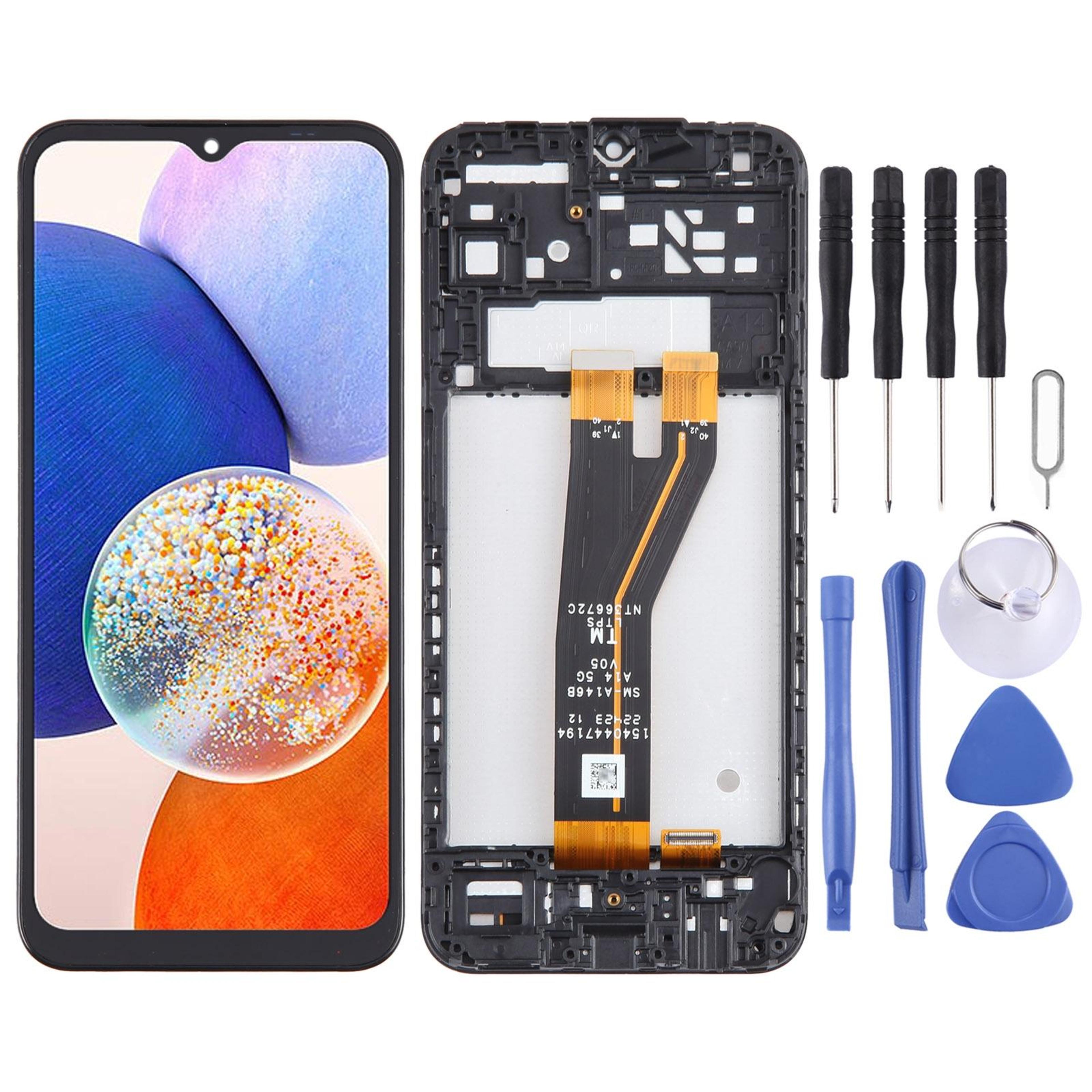 samsung galaxy screen digitizer with frame display replacement assembly