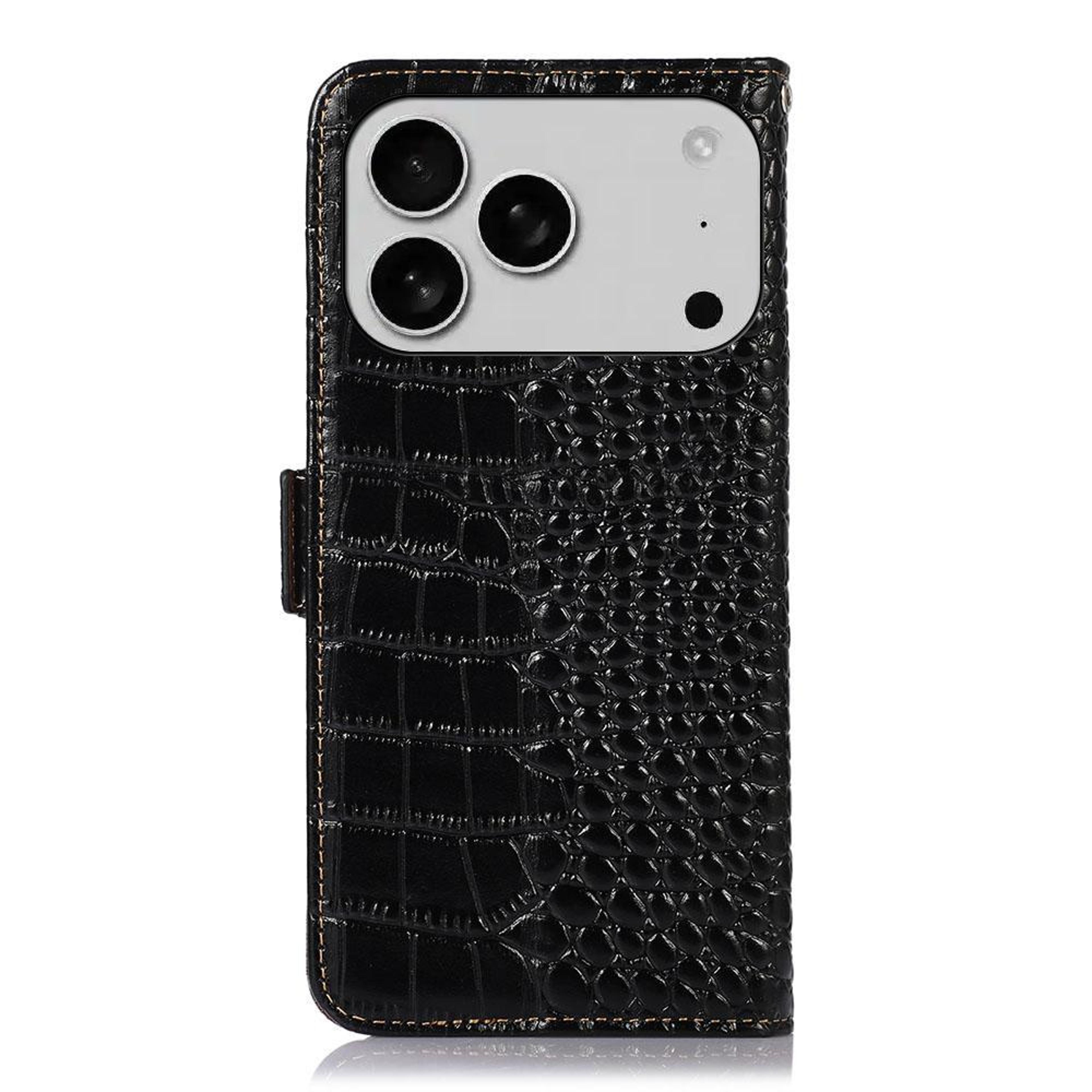 luxury crocodile leather wallet case for iphone