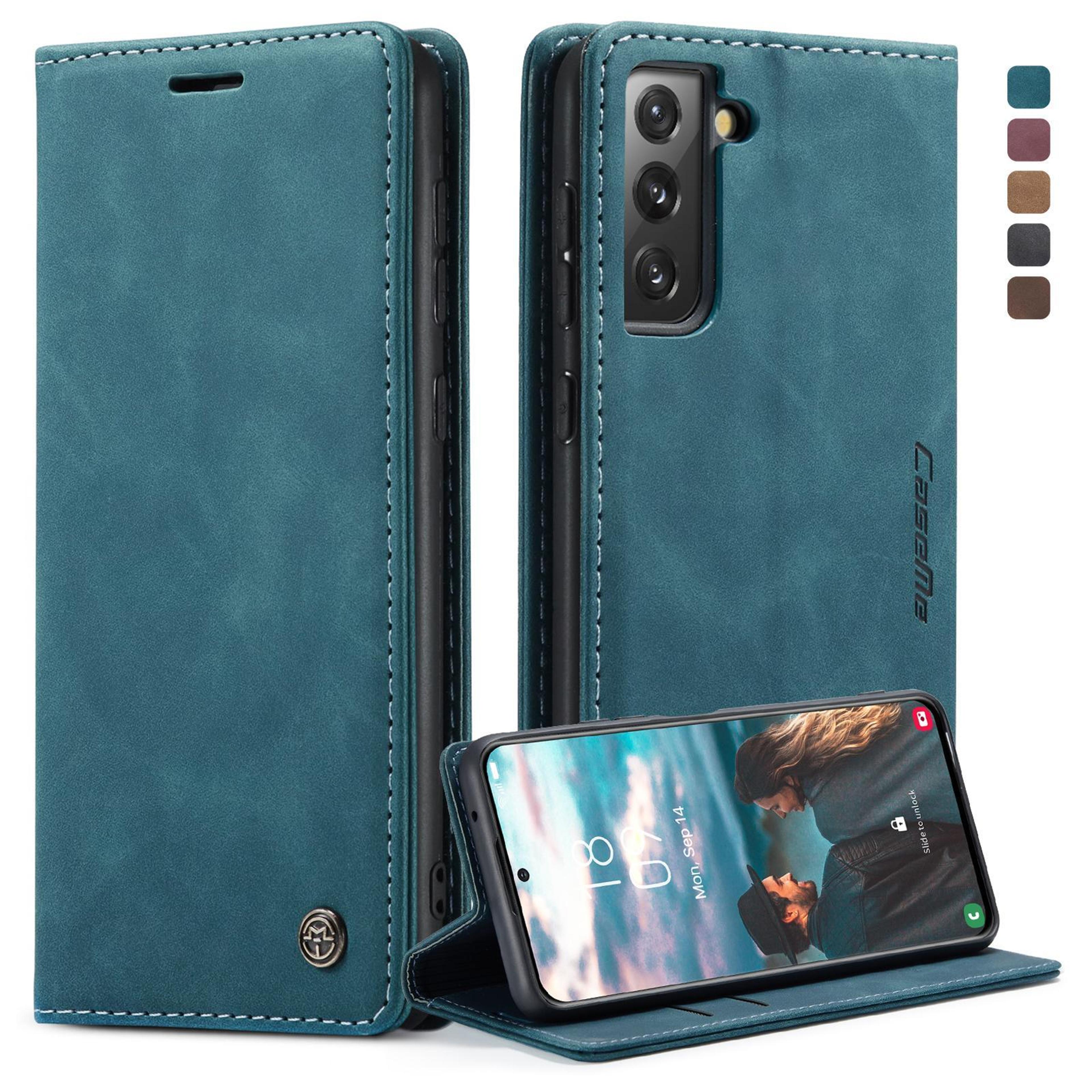 samsung galaxy wallet case flip leather phone case with card holder stand cover