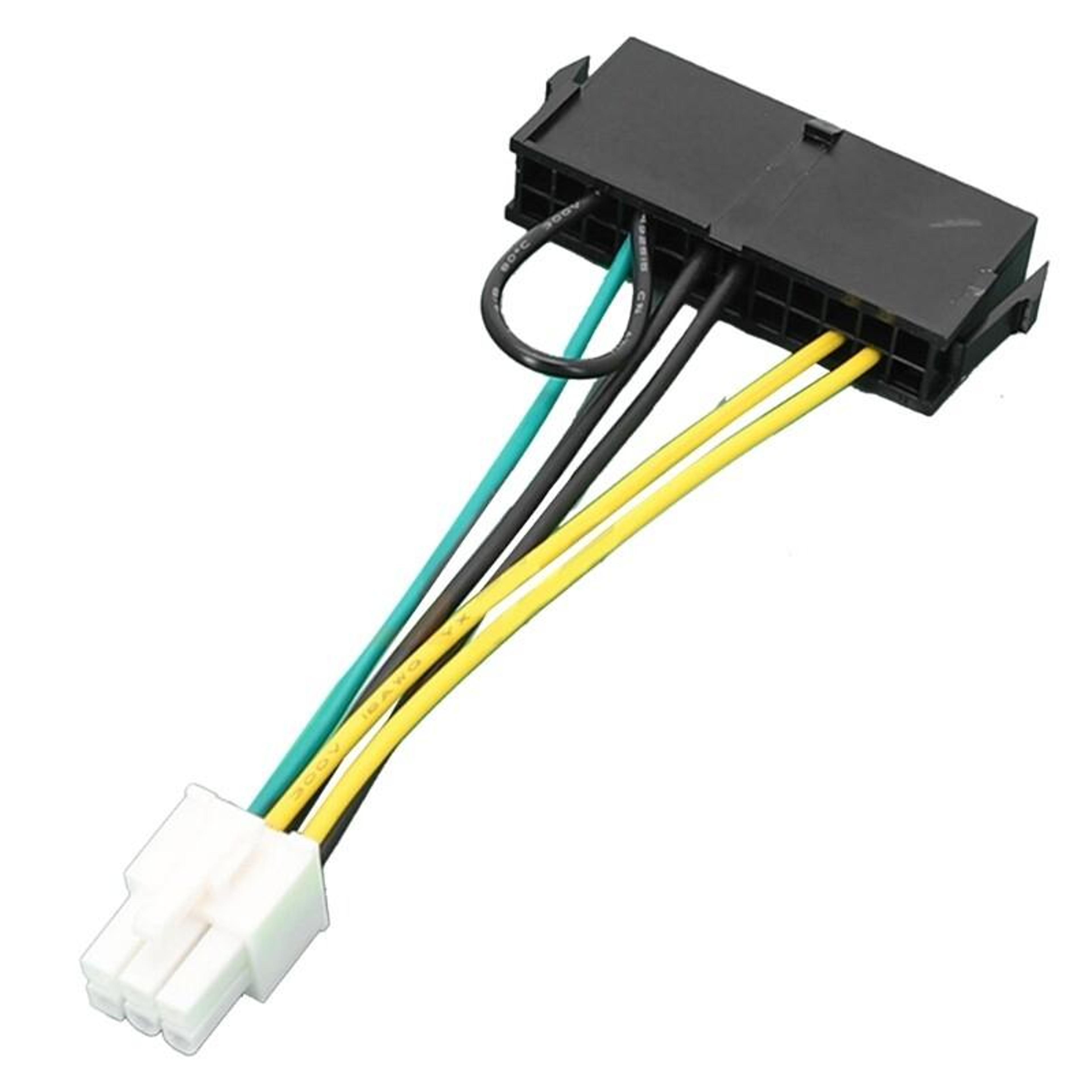 acer 6 pin motherboard to 24 pin atx power adapter cable for pc power supply conversion