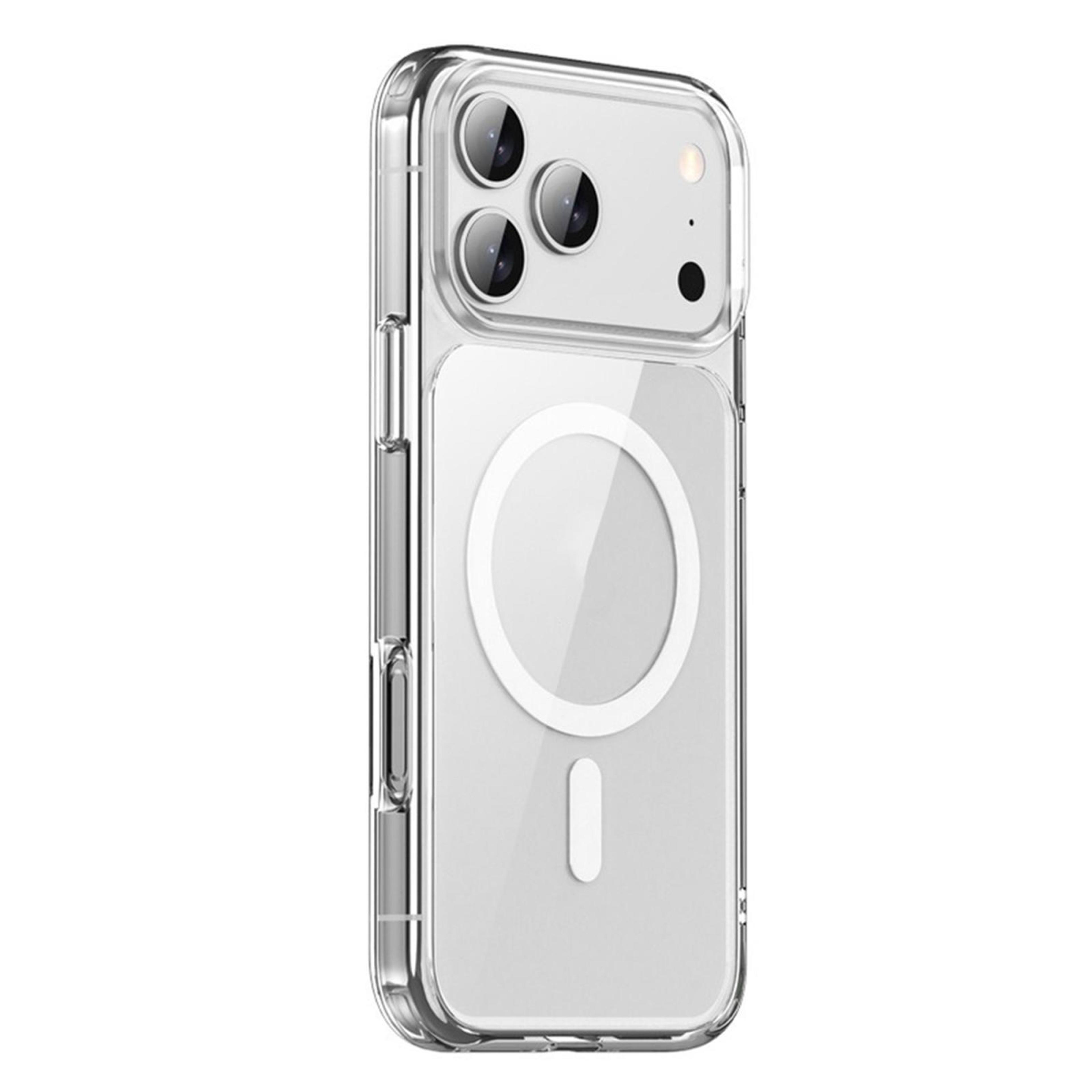 crystal clear iphone 17 magsafe case shockproof anti-drop protective cover