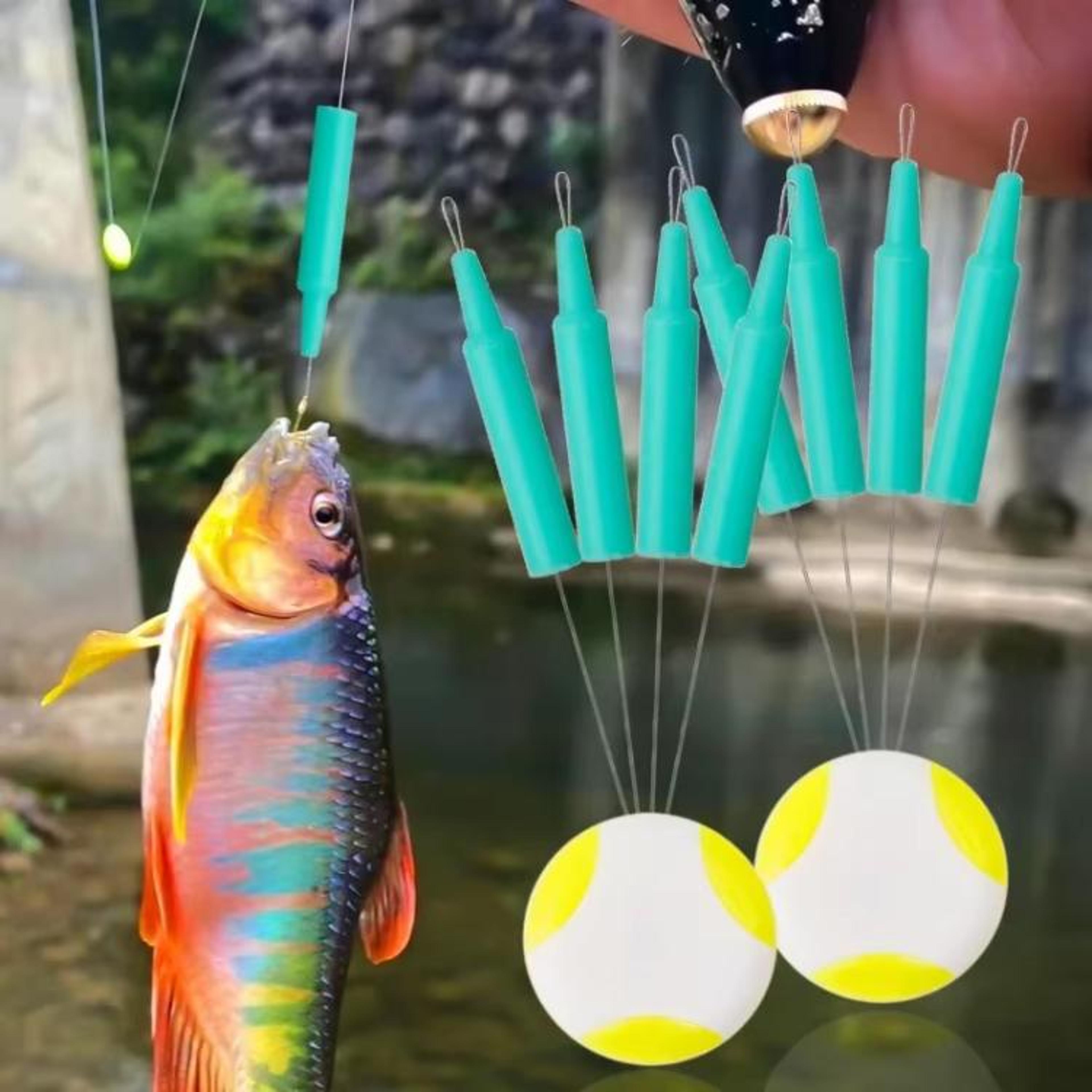 anti-tangle fishing rod tip connector space beans set 50pcs