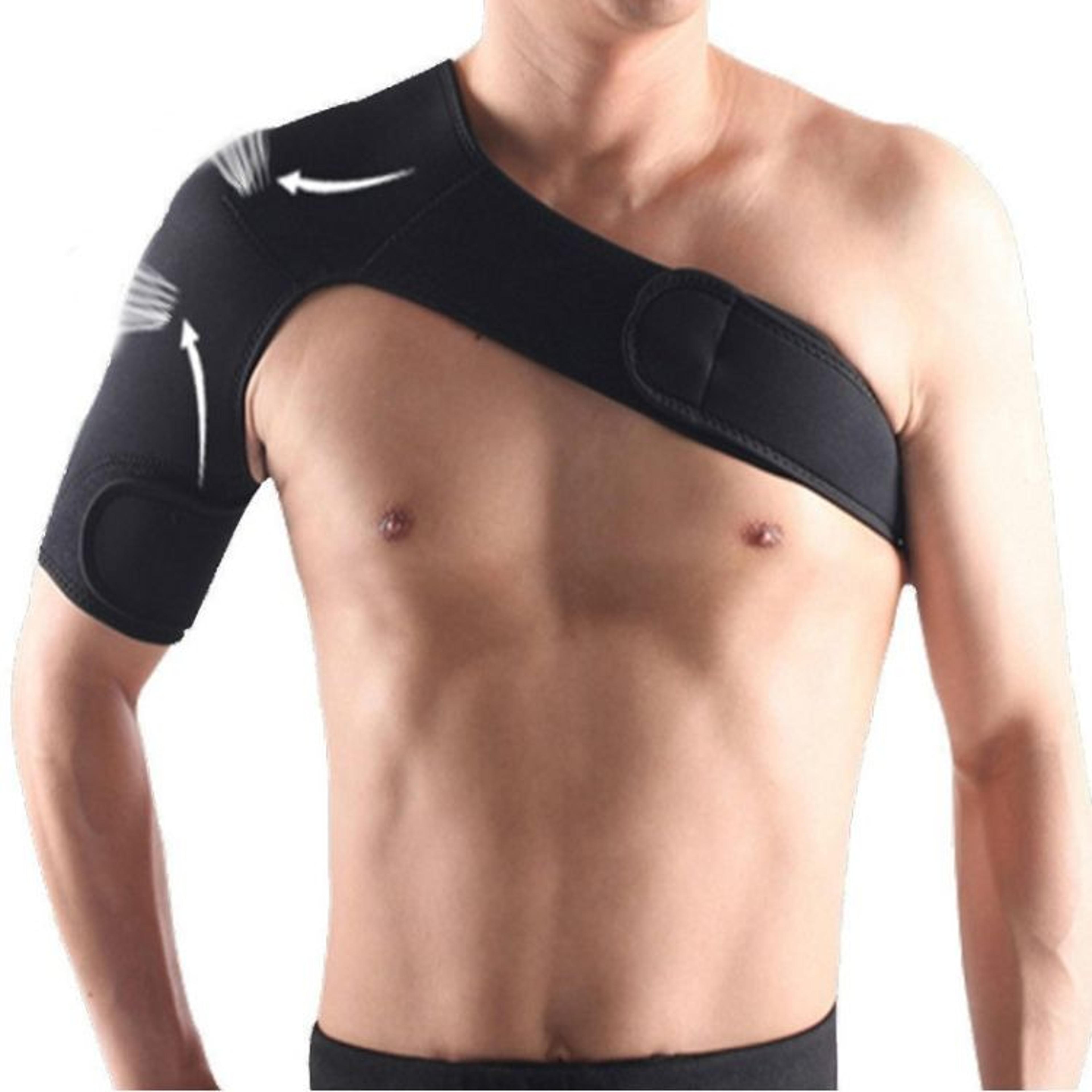 adjustable shoulder support brace for pain relief & sports compression stability