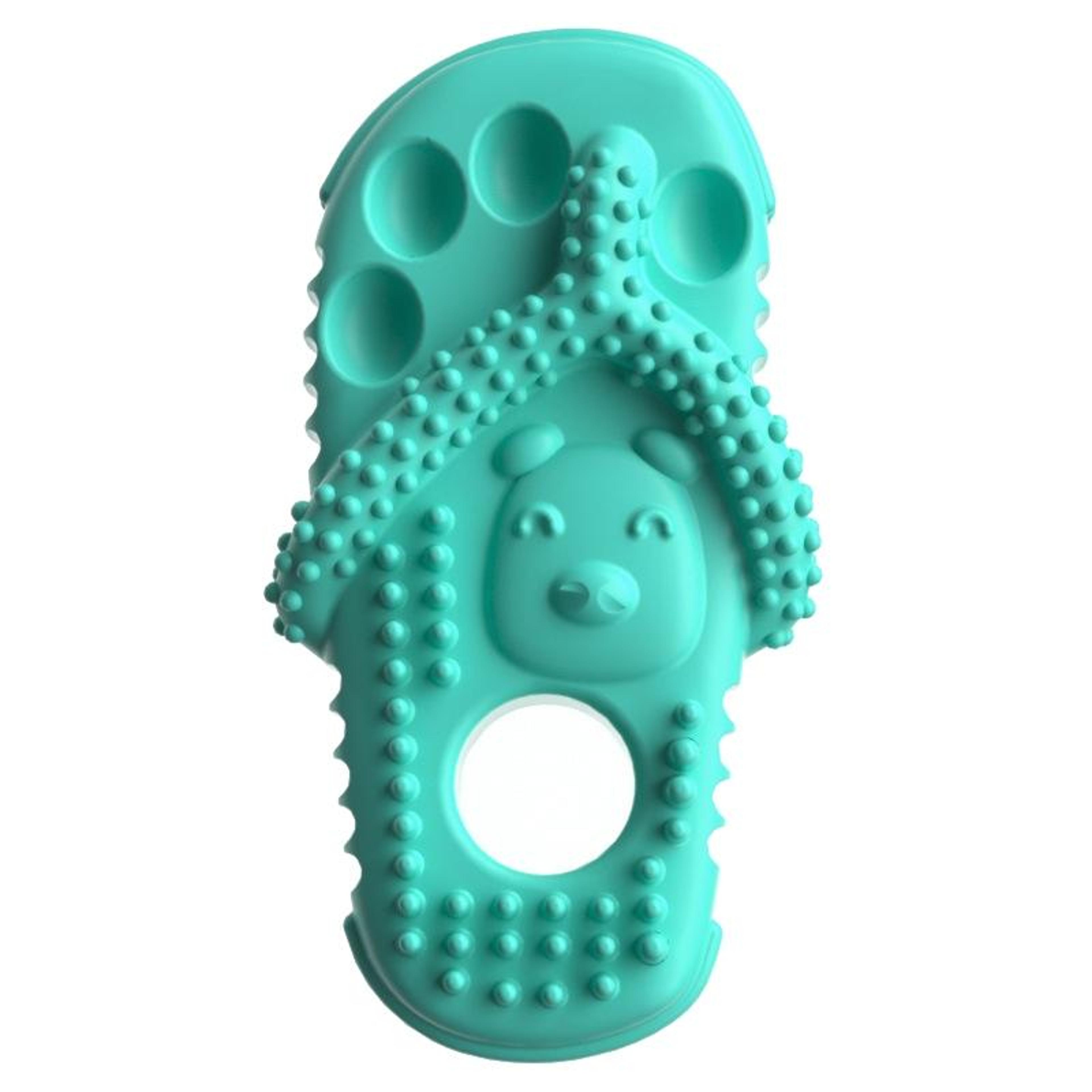 durable dog chew toy for teeth cleaning tpr slipper bite toy