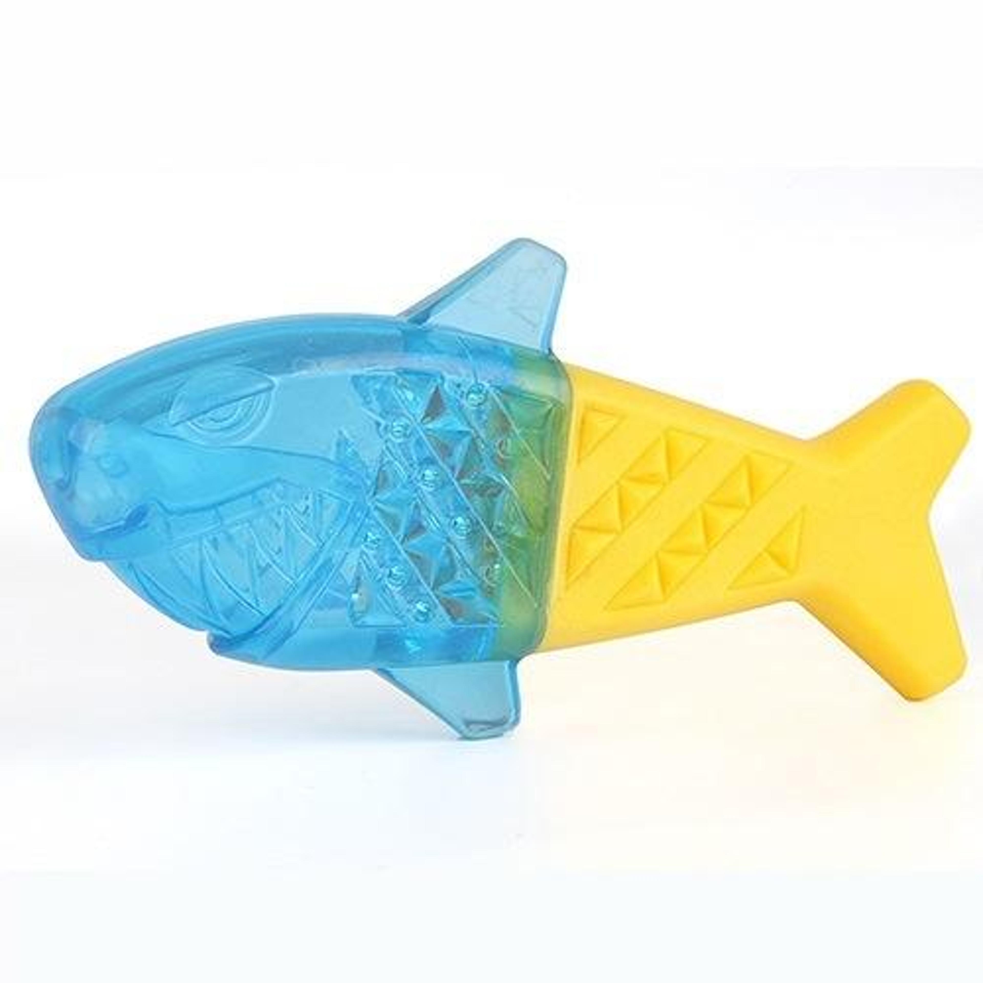 frozen treat dog chew toy, tpr dental chew toy for dogs, small fish teeth cleaning toy