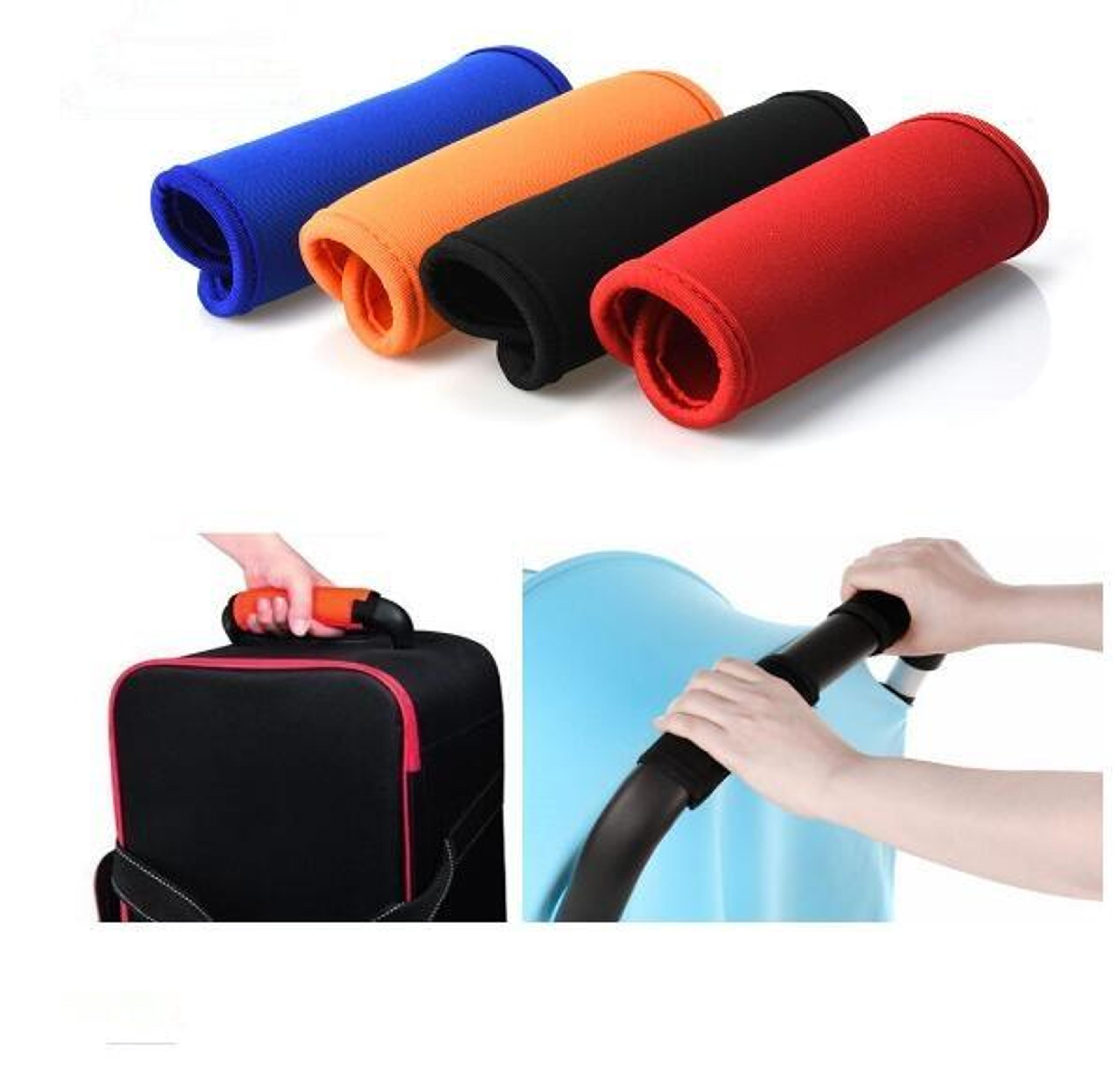 ergonomic neoprene luggage handle wrap set, universal luggage handle grip for suitcase & stroller