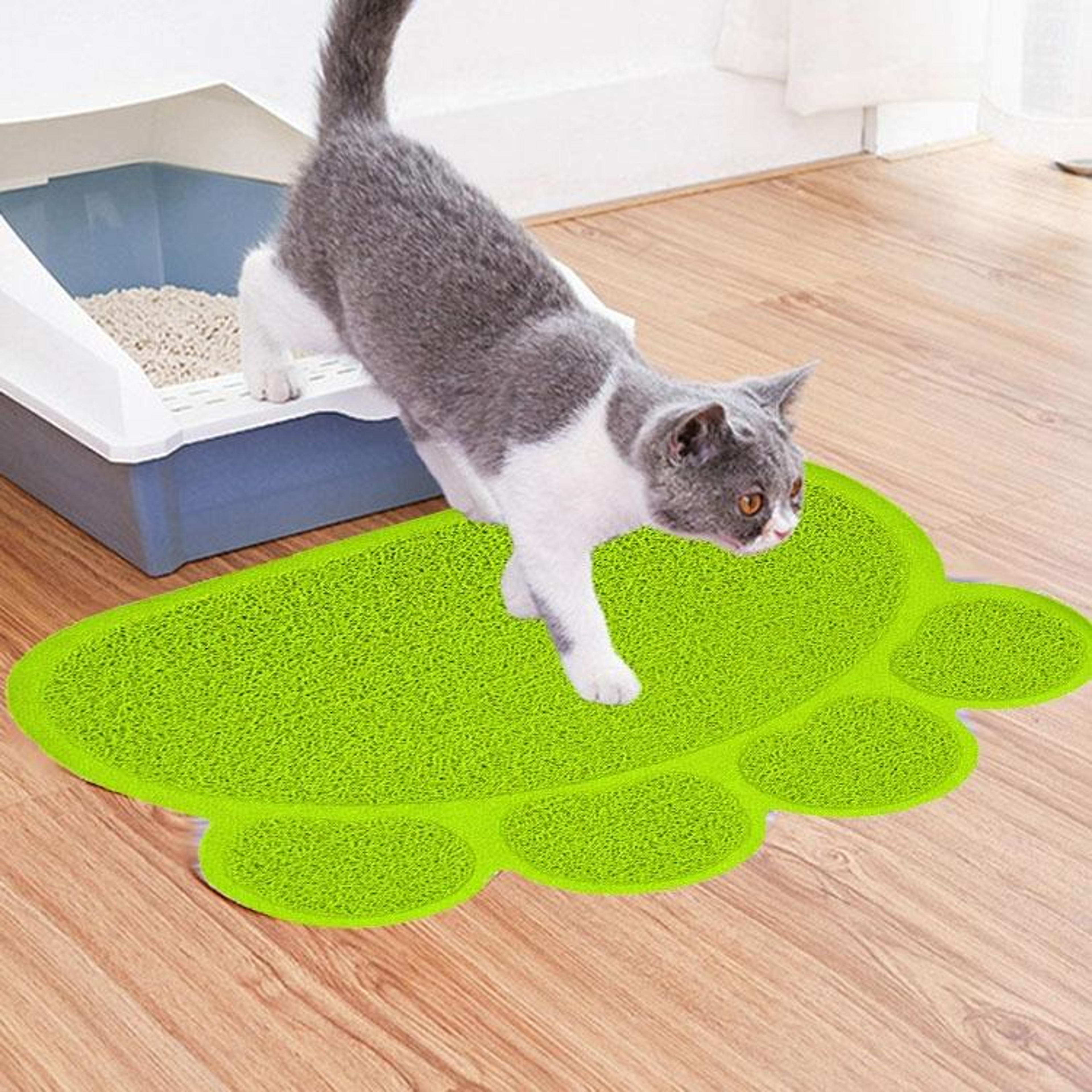 anti-tracking cat litter mat claw design waterproof cat mat with non-slip grip