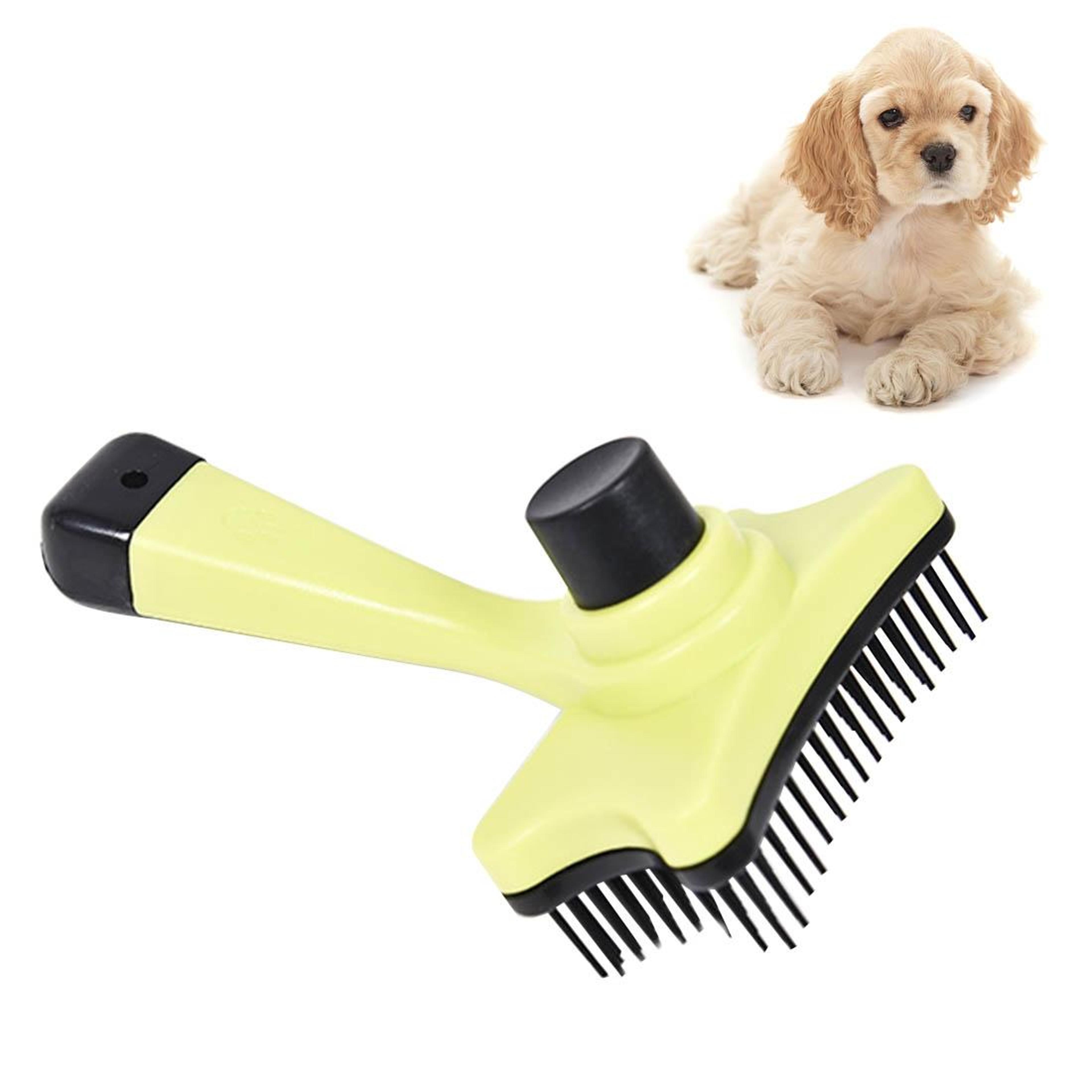 gentle pet grooming comb for dogs & cats, detangling brush for smooth, tangle-free fur