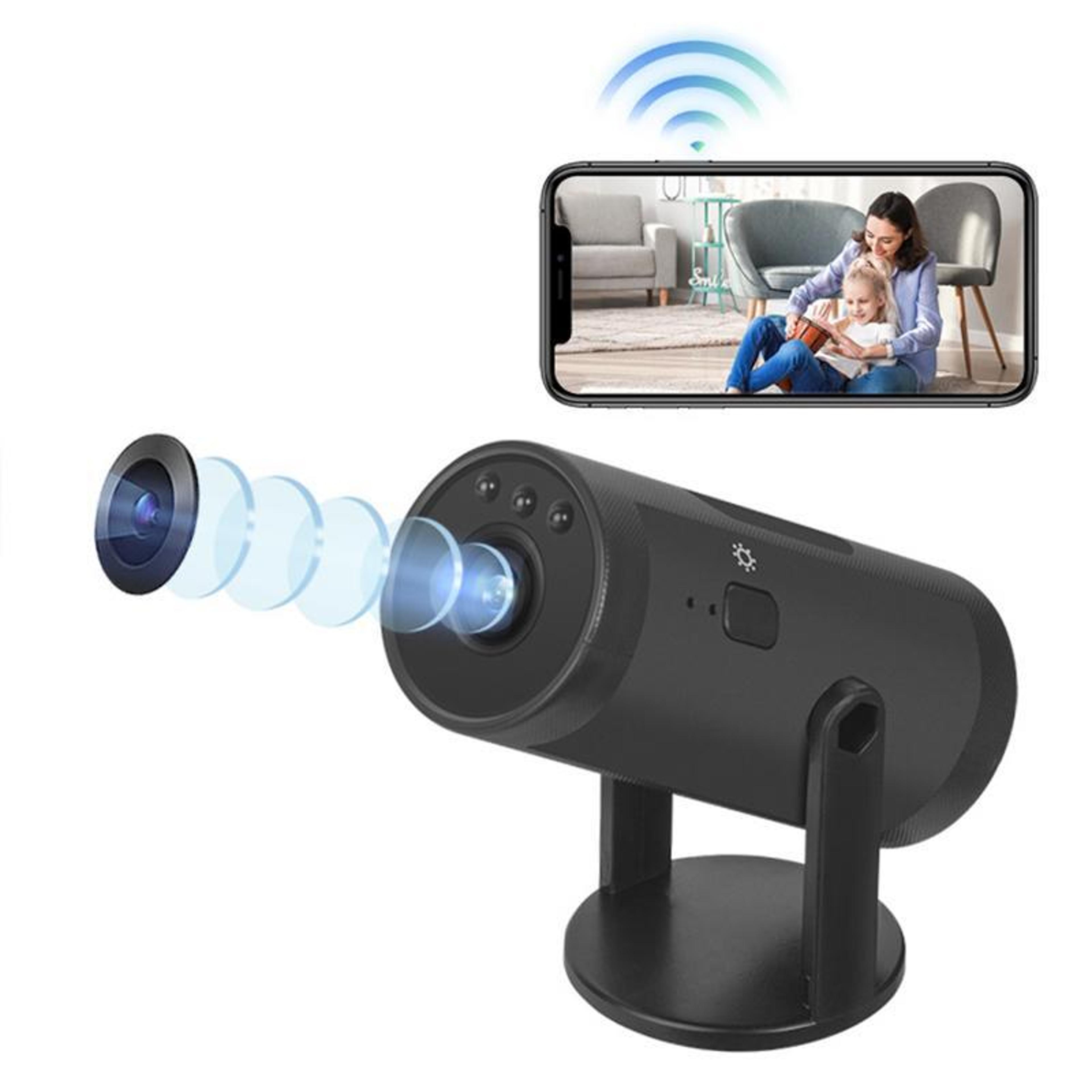 smart wifi home security camera with night vision for pets kids monitoring