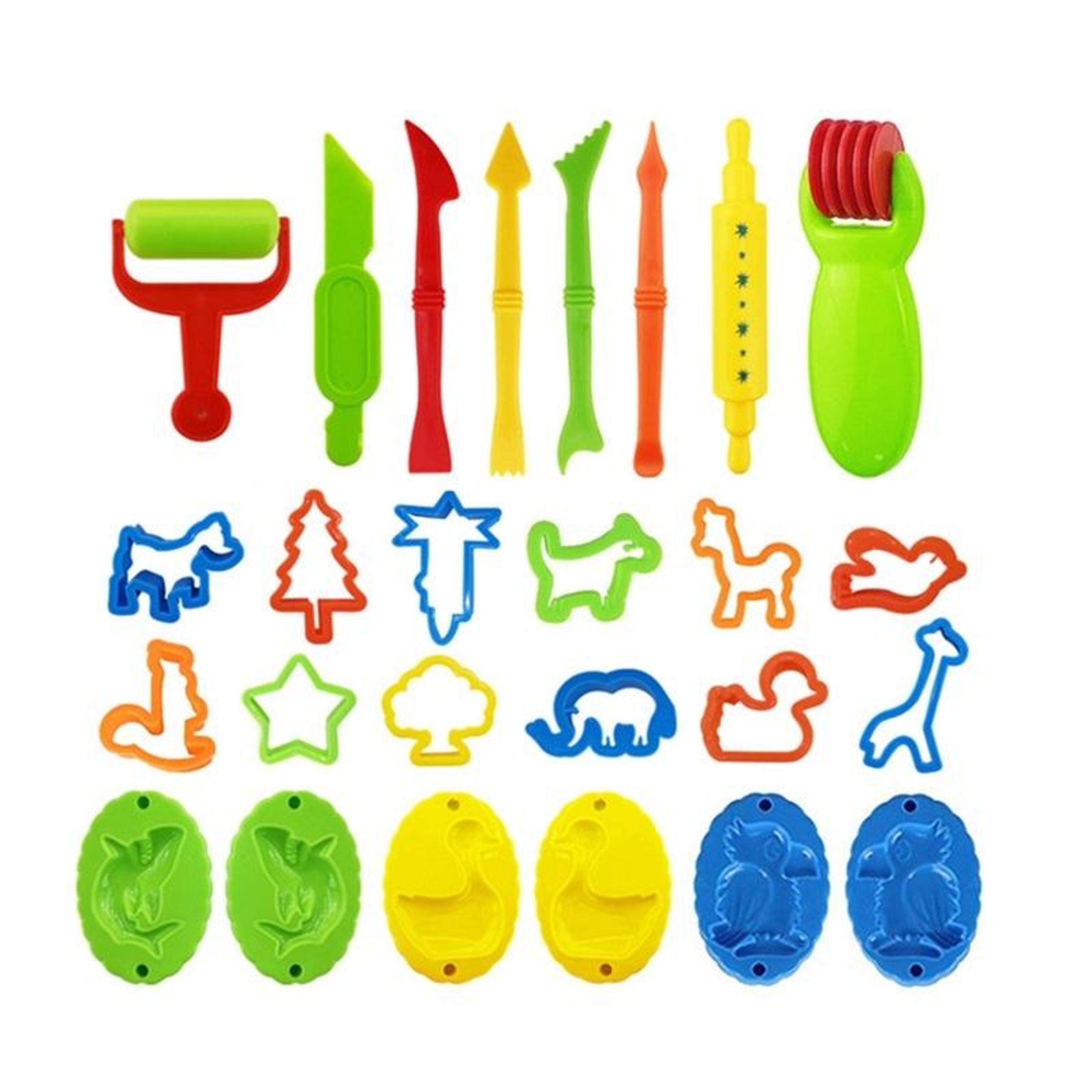 kids diy play dough mold set creative clay modeling toy kit for imaginative learning