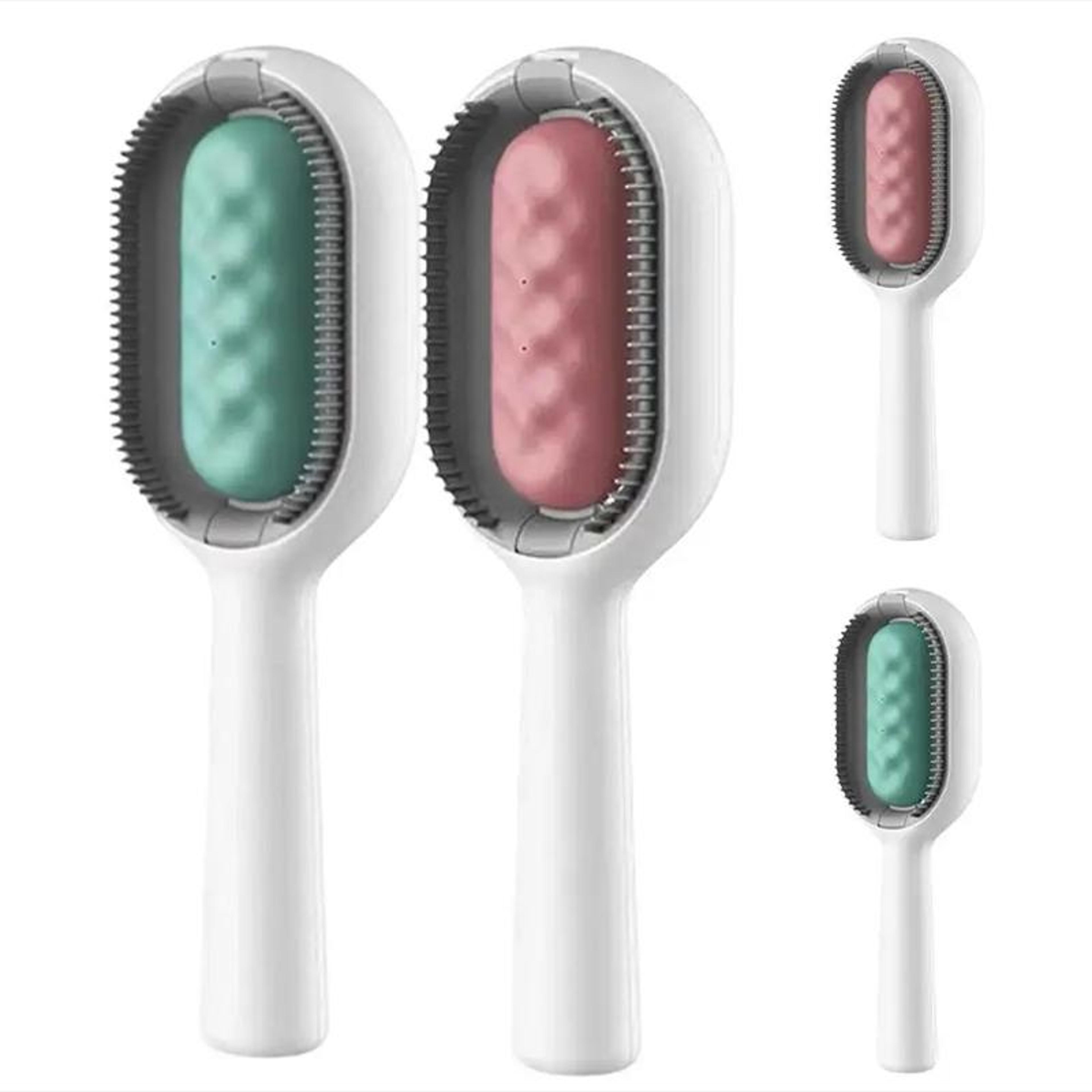 hydra clean pet grooming brush with water tank for effortless pet hair removal & deshedding