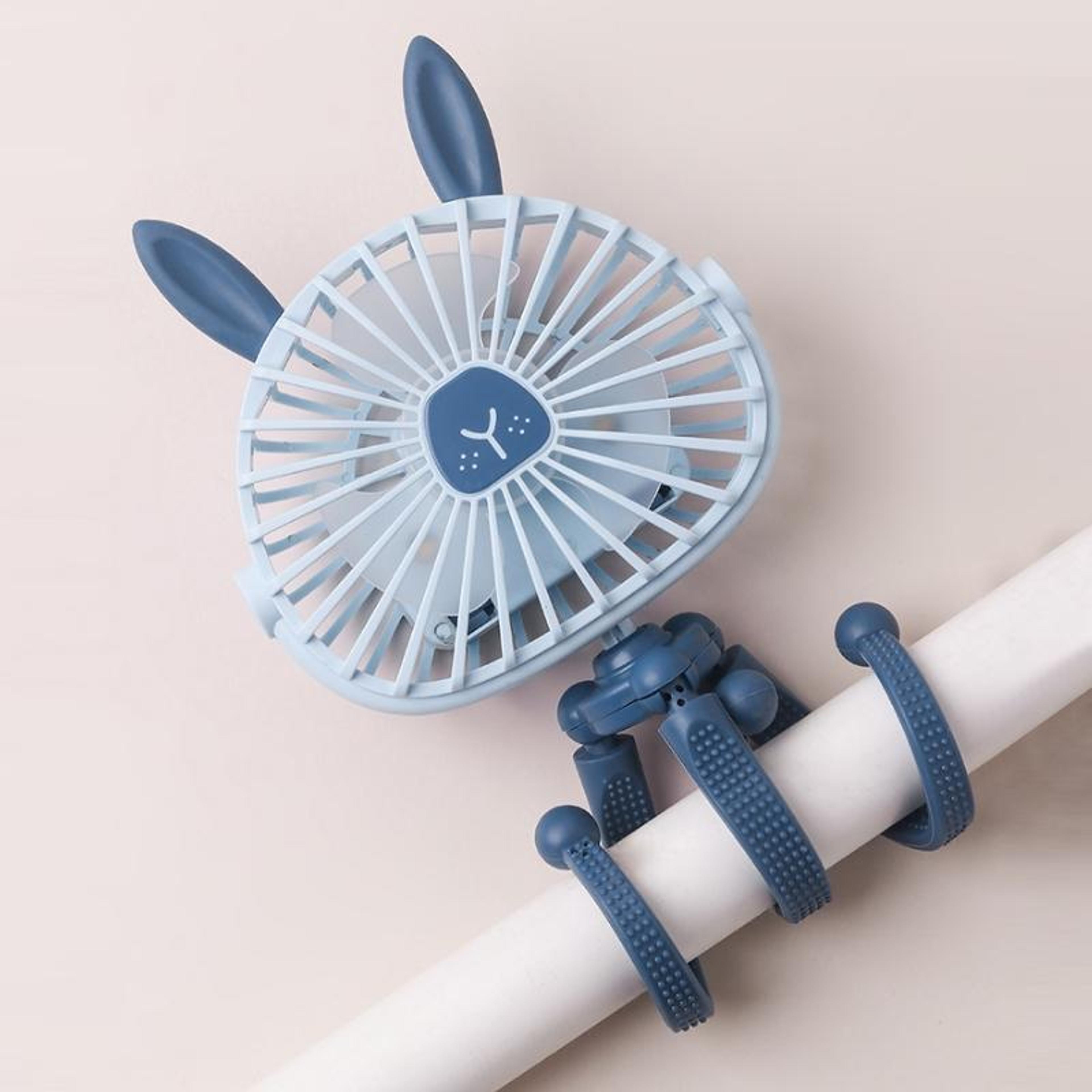 mini octopus night light baby stroller fan portable usb clip on cooling fan for kids