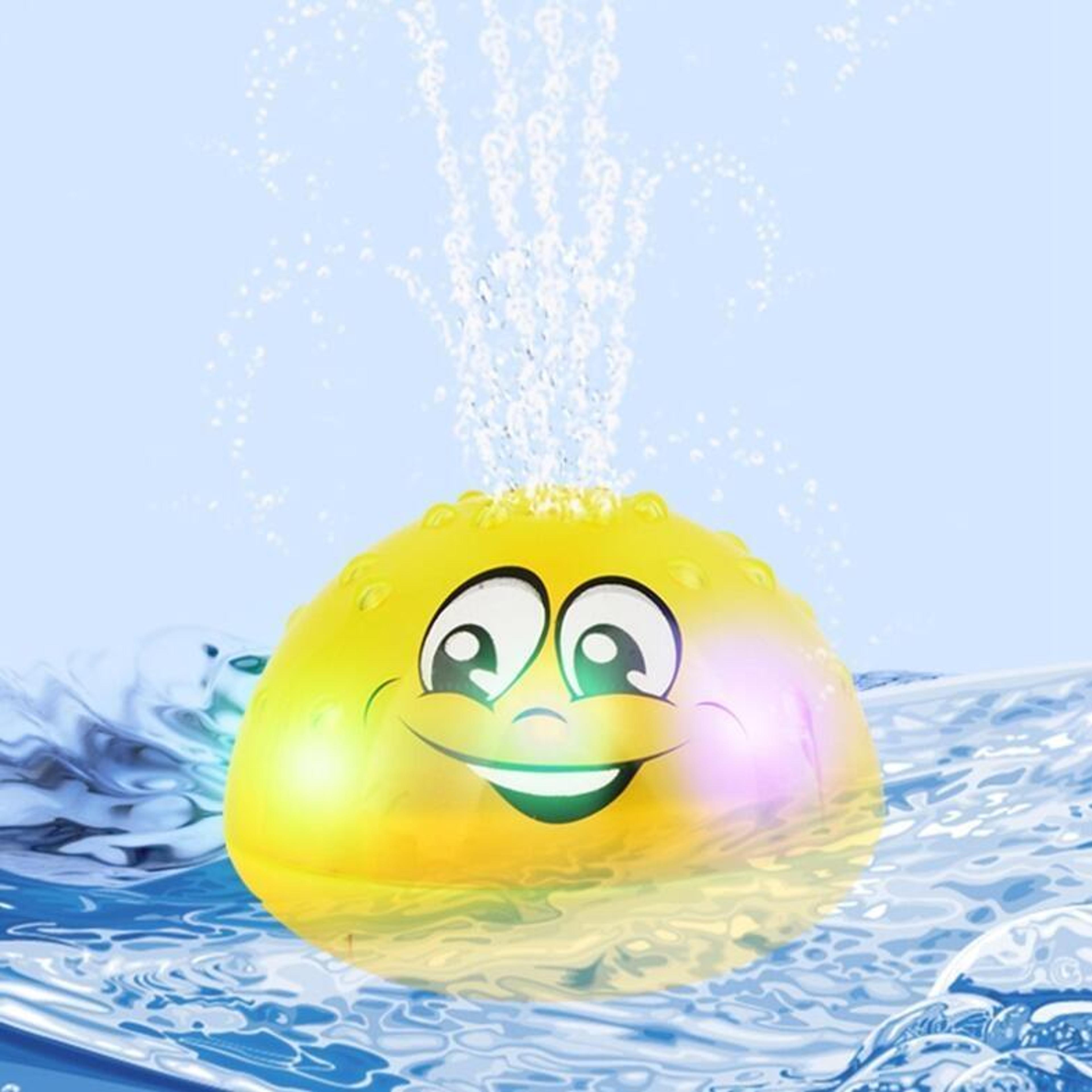 baby bath sprinkler ball toy with lights and music for fun water play
