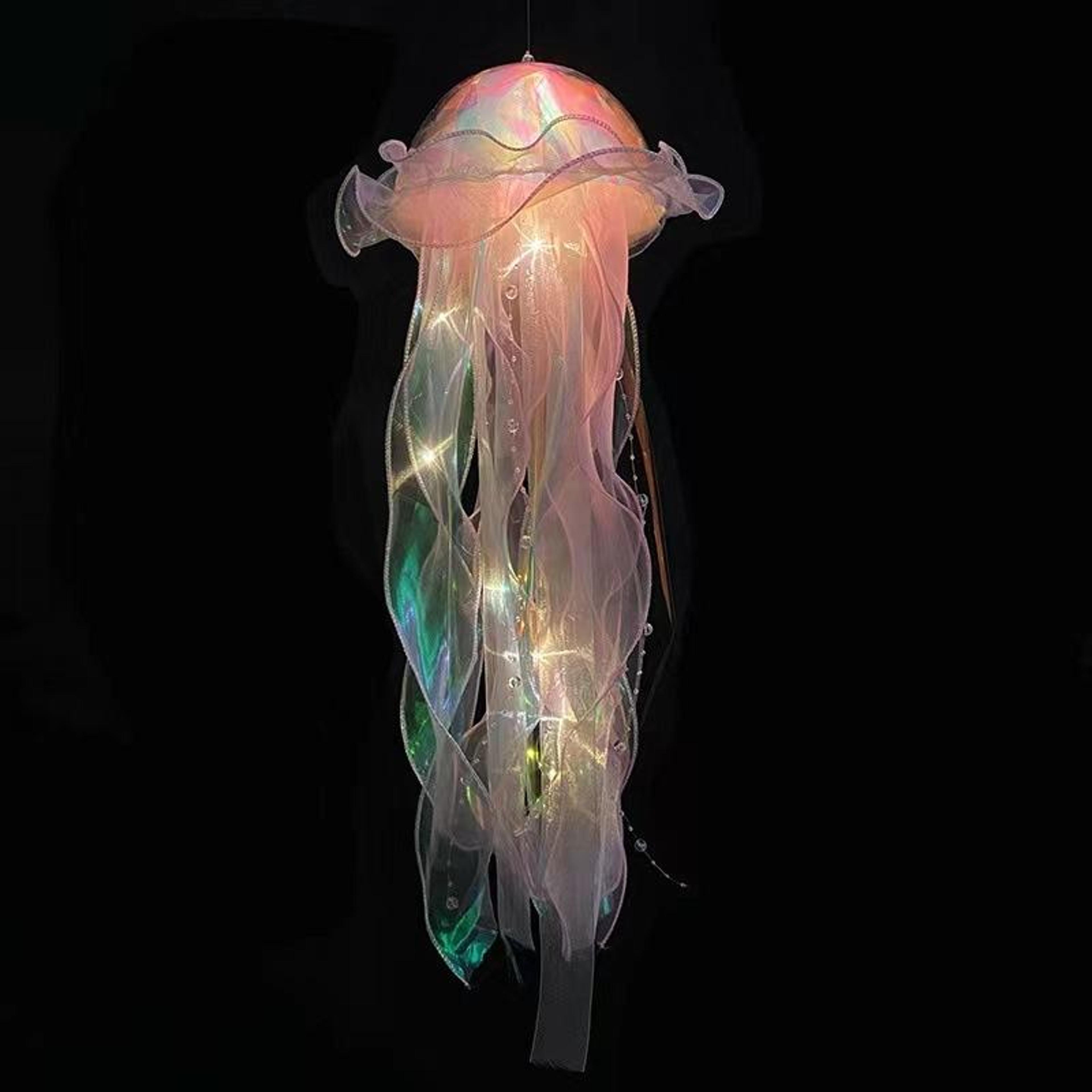 jellyfish lamp led night light ambient mood decor for bedroom kids room