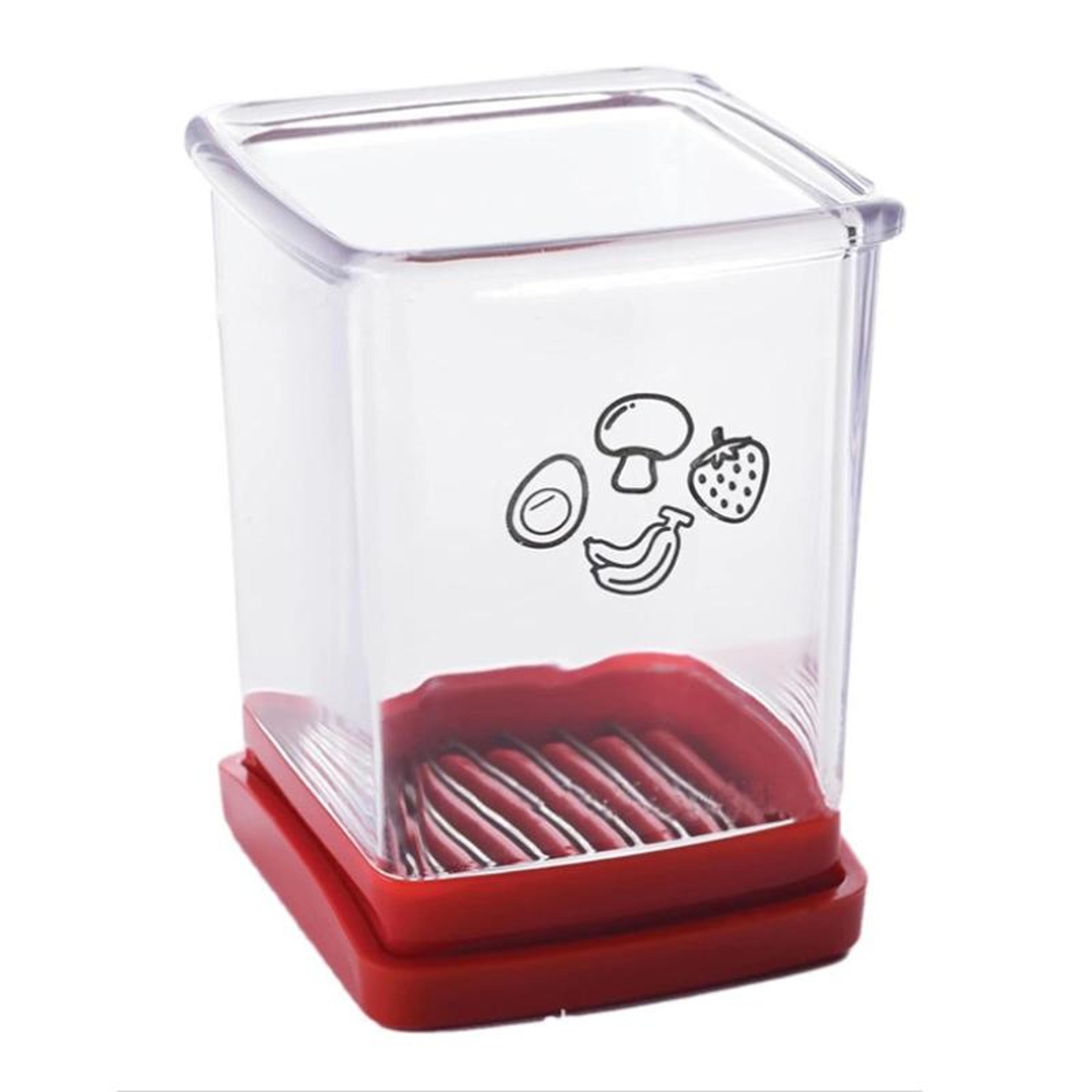 multi function vegetable cutter with push plate compact kitchen slicer tool