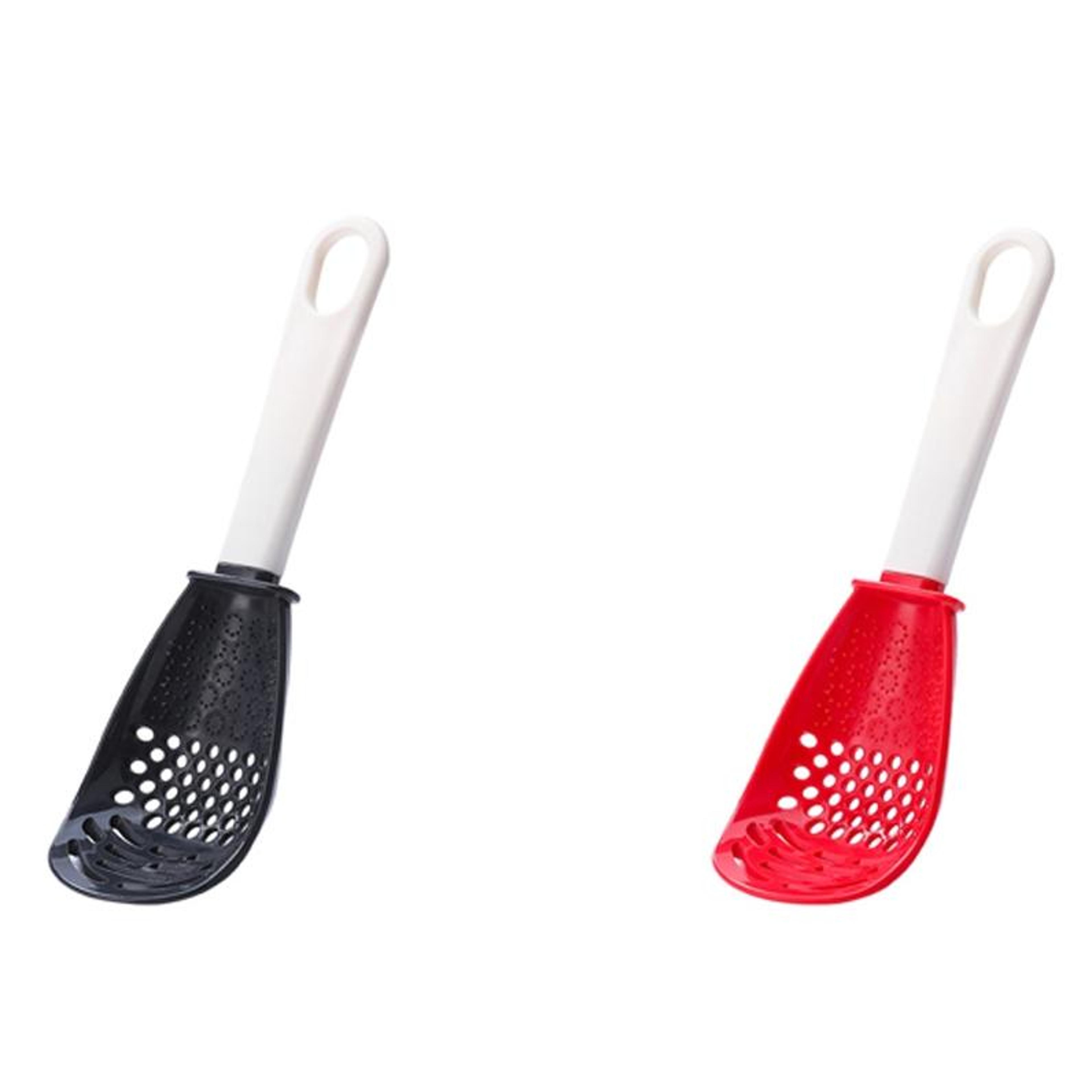 multifunctional cooking spoon garlic grinder and draining spoon