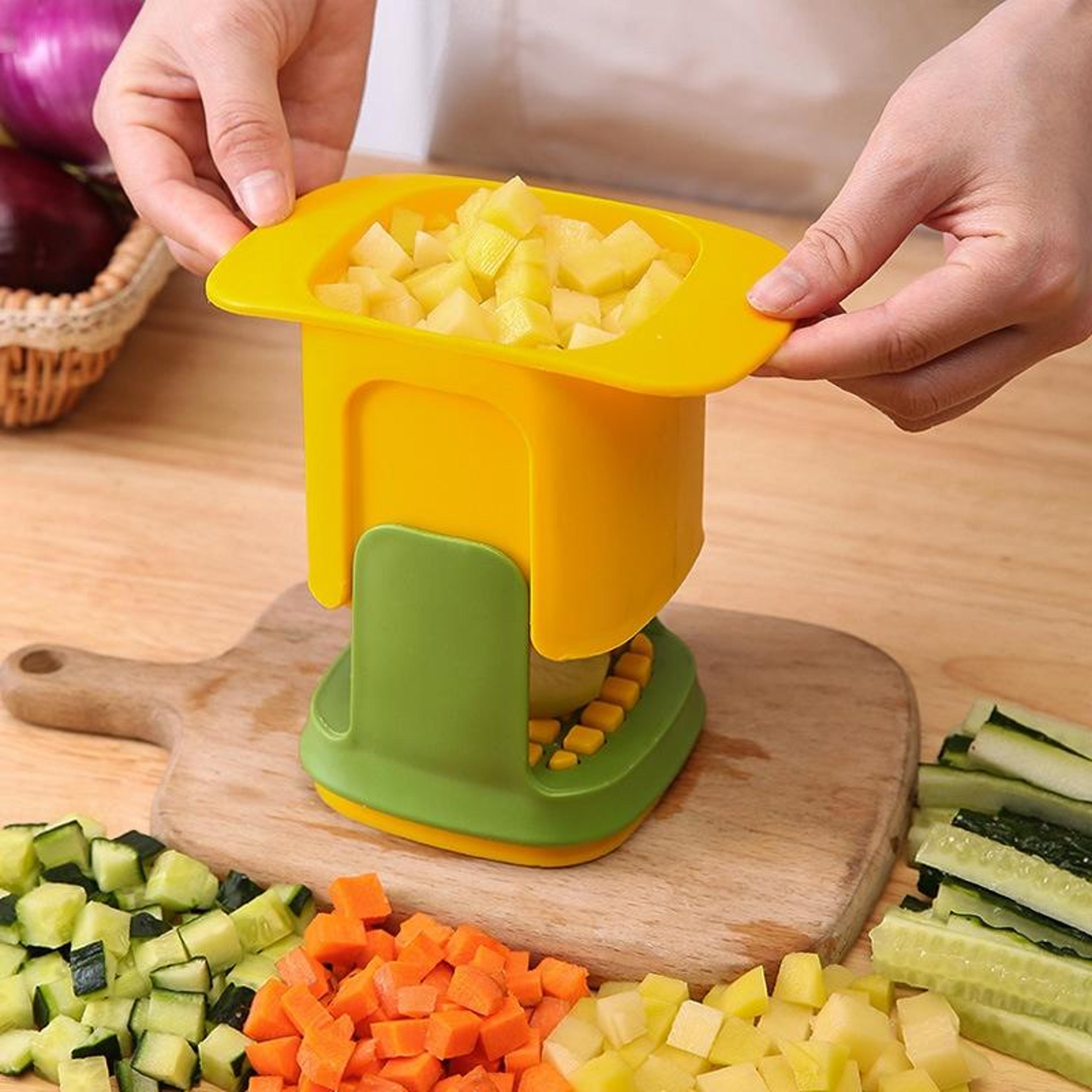 multi function potato cutter & french fries cutter with safe press design