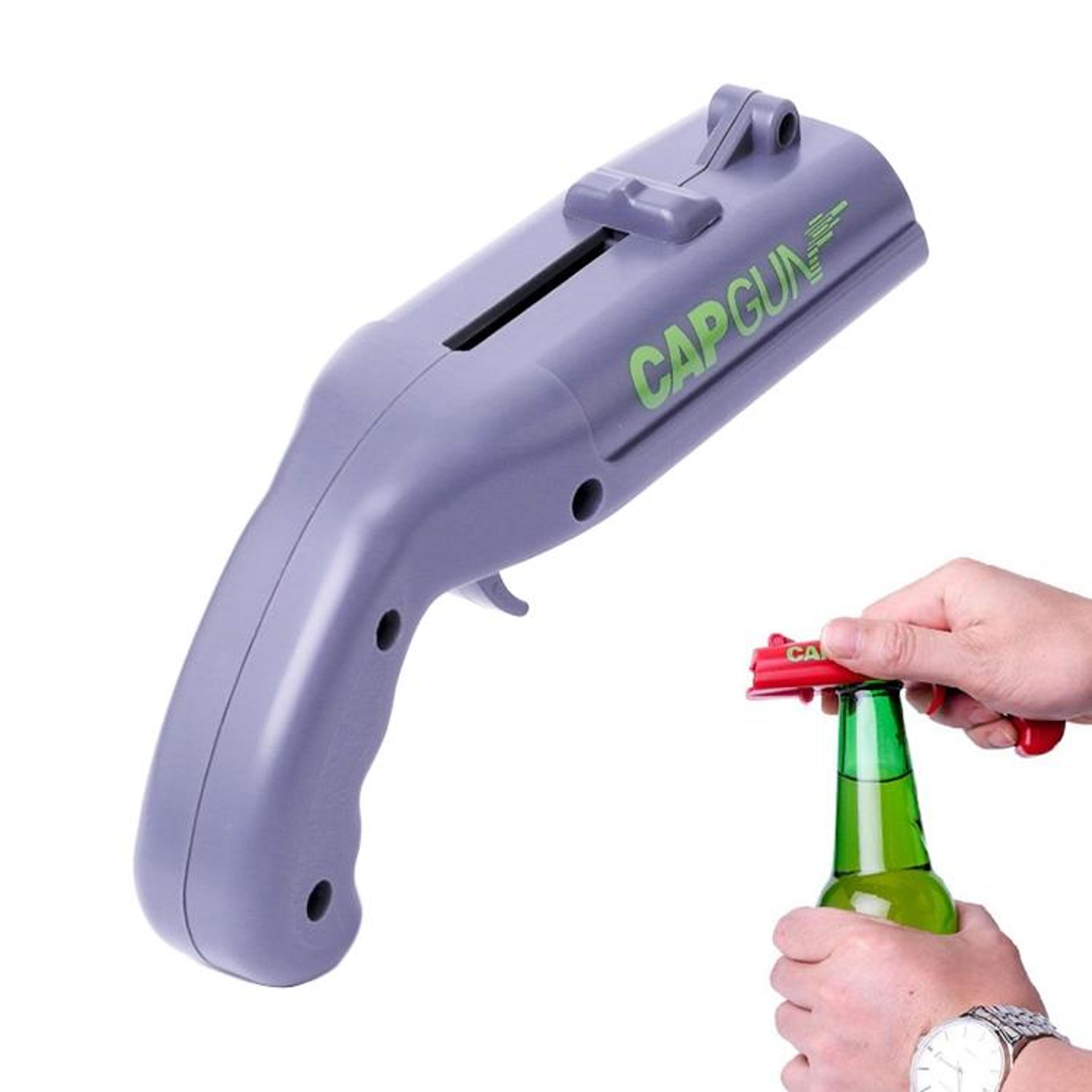 beer bottle opener gun cap launcher fun bar gadget