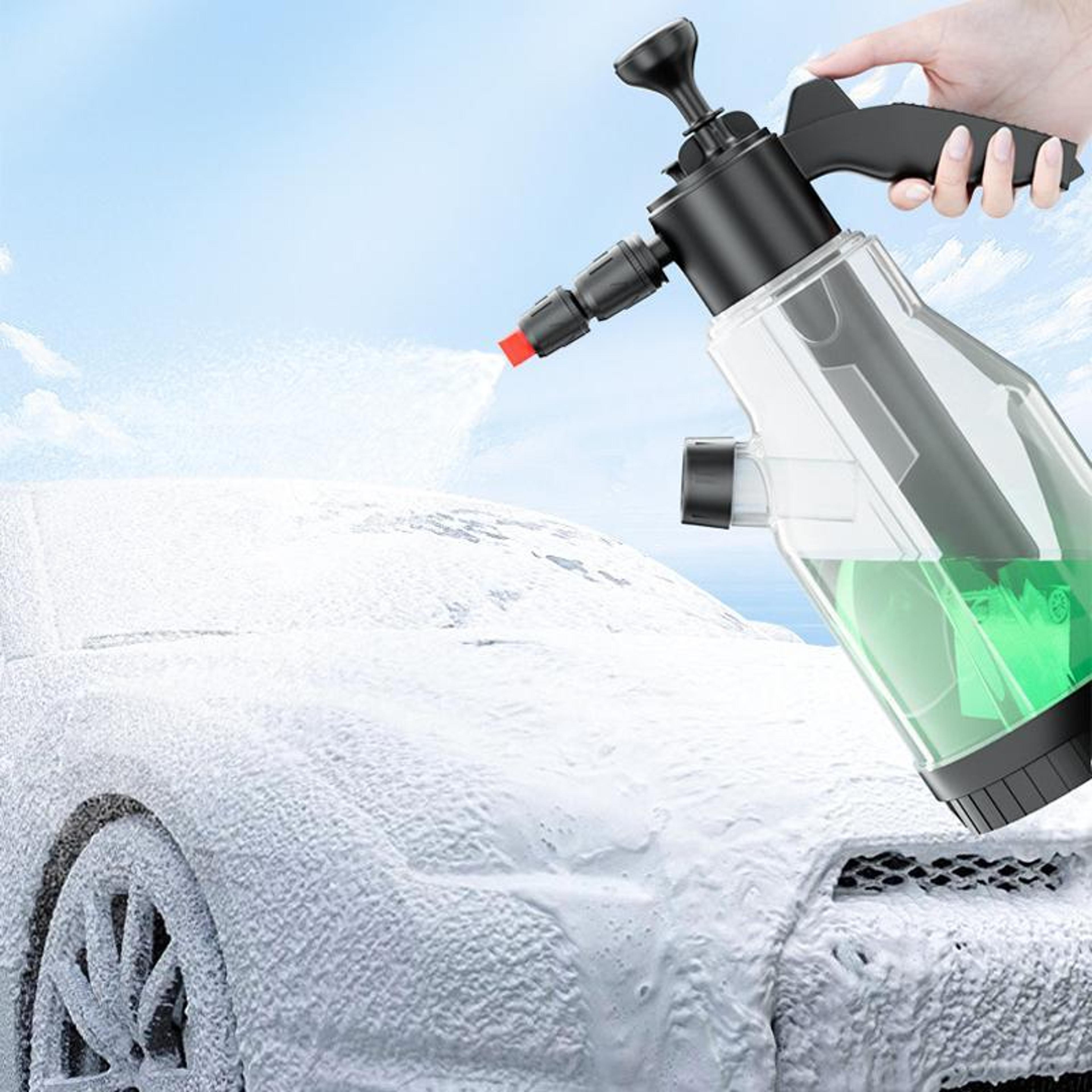 2l foam sprayer bottle high-pressure car wash foam sprayer with safety valve & scale