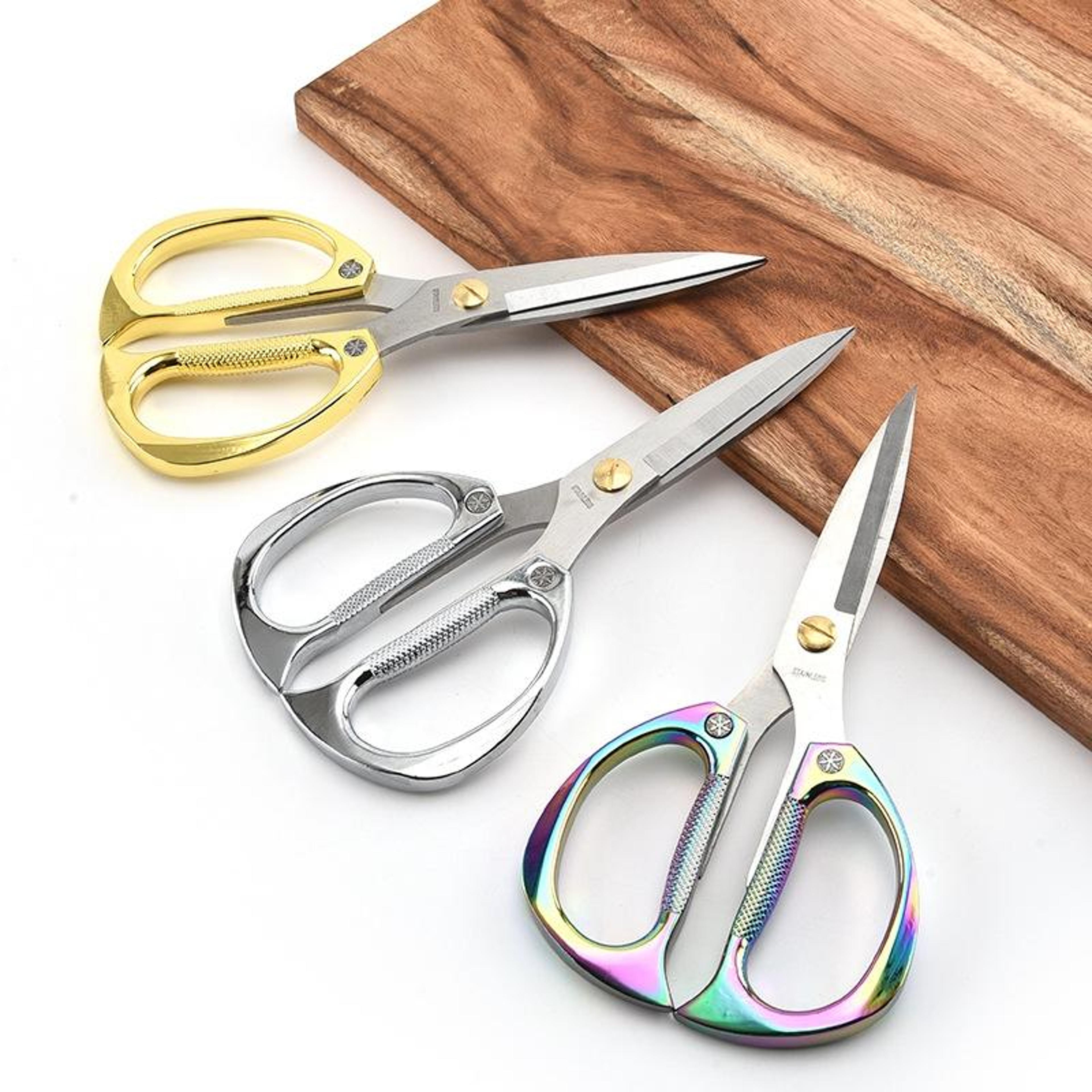 heavy duty stainless steel scissors, multifunctional diamond blade kitchen & household cutter