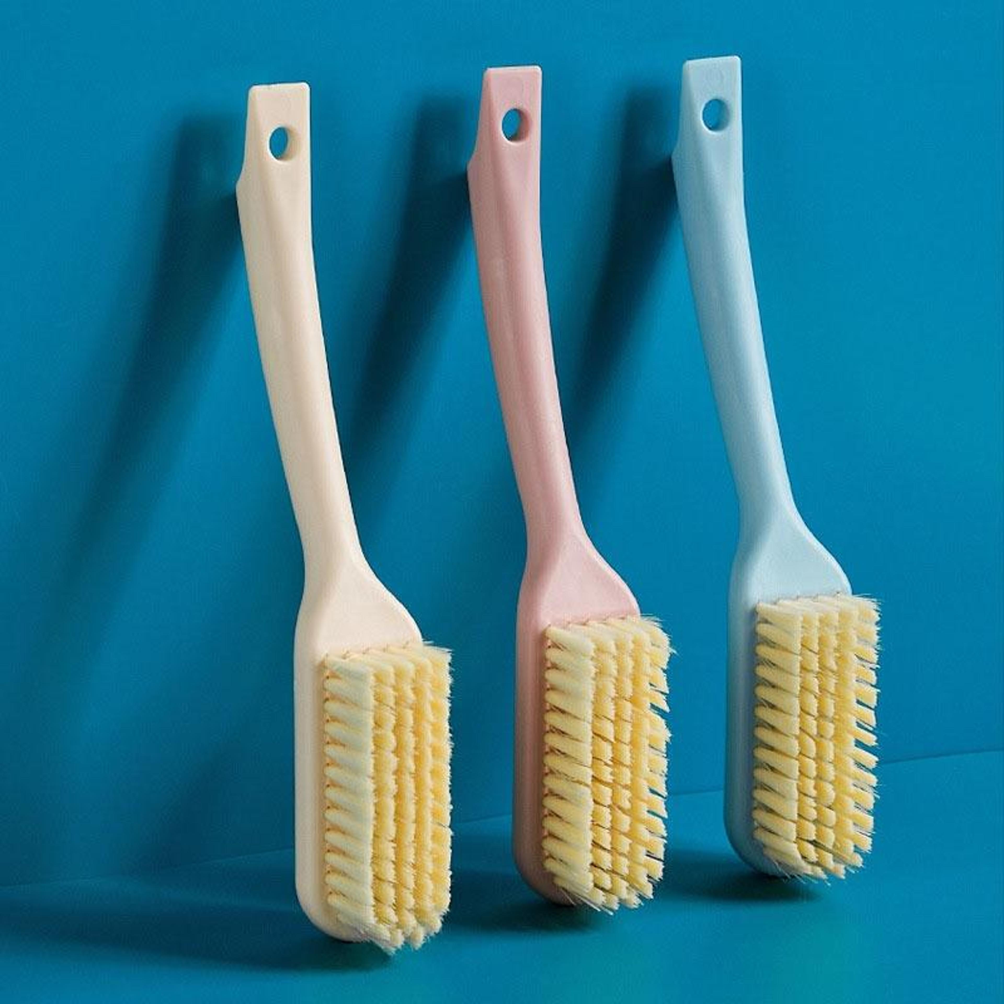 long handle shoe cleaning brush with soft bristles & hanging design for easy storage