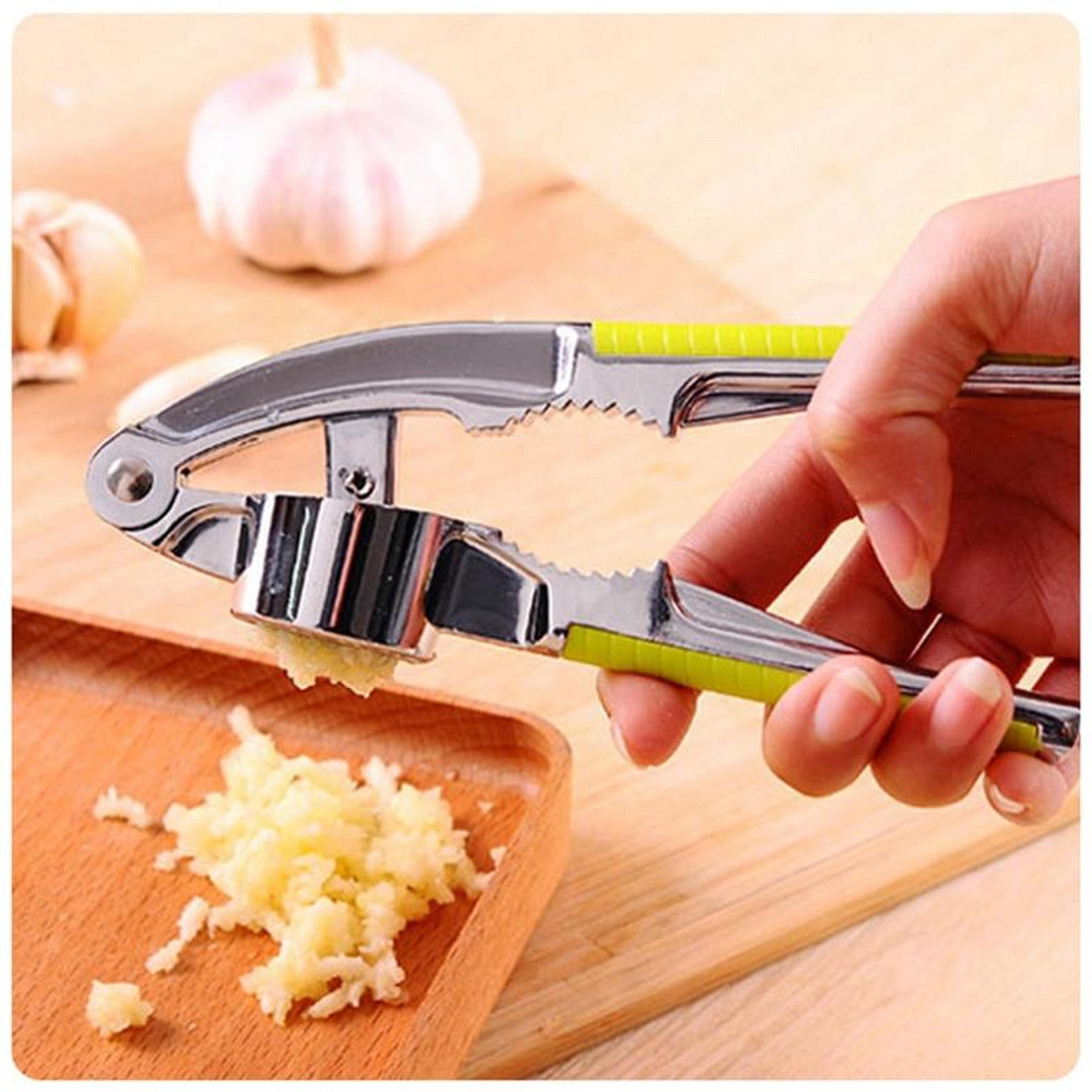 stainless steel garlic press and ginger crusher multi function kitchen tool