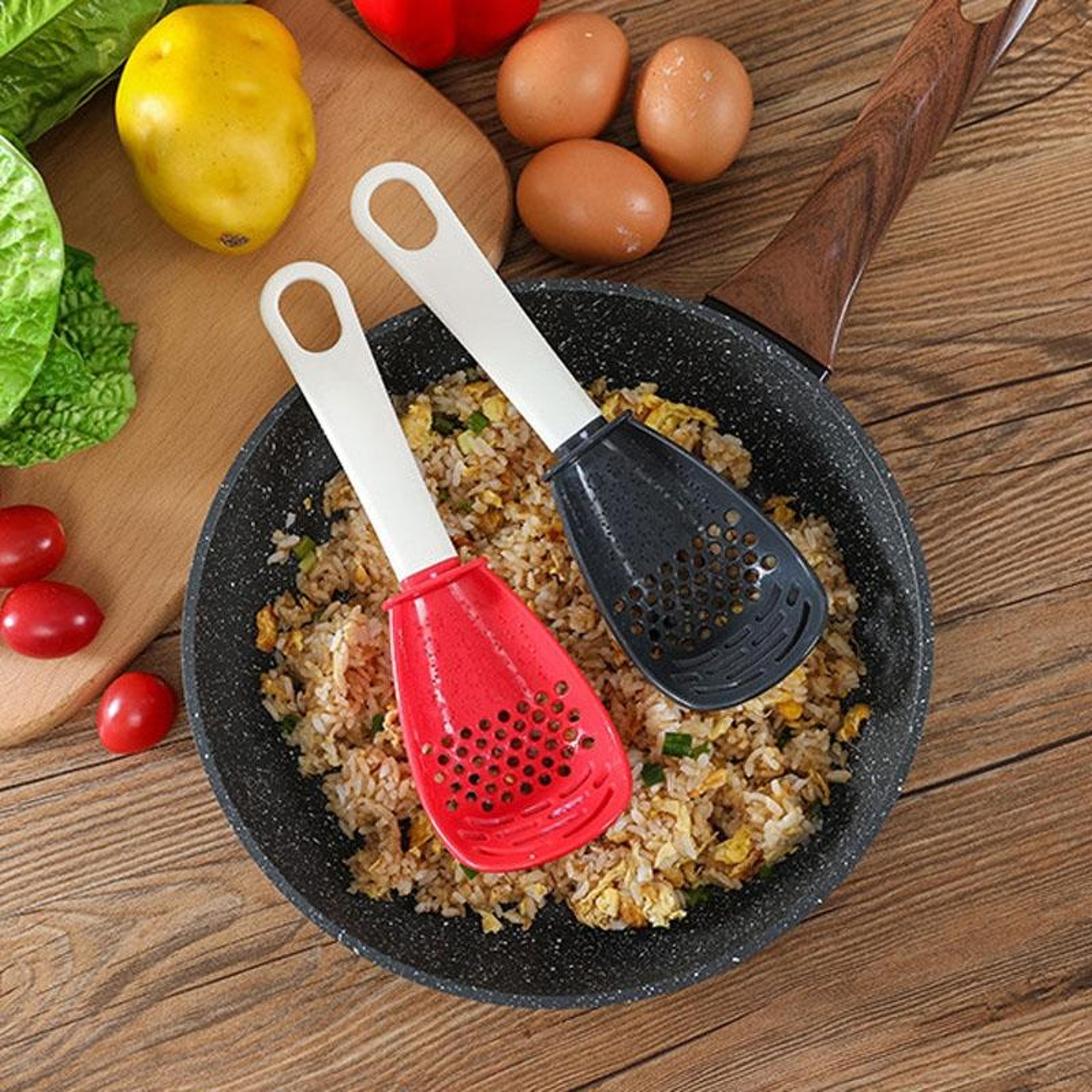 multifunctional kitchen mashing spoon & cooking ladle for easy food prep