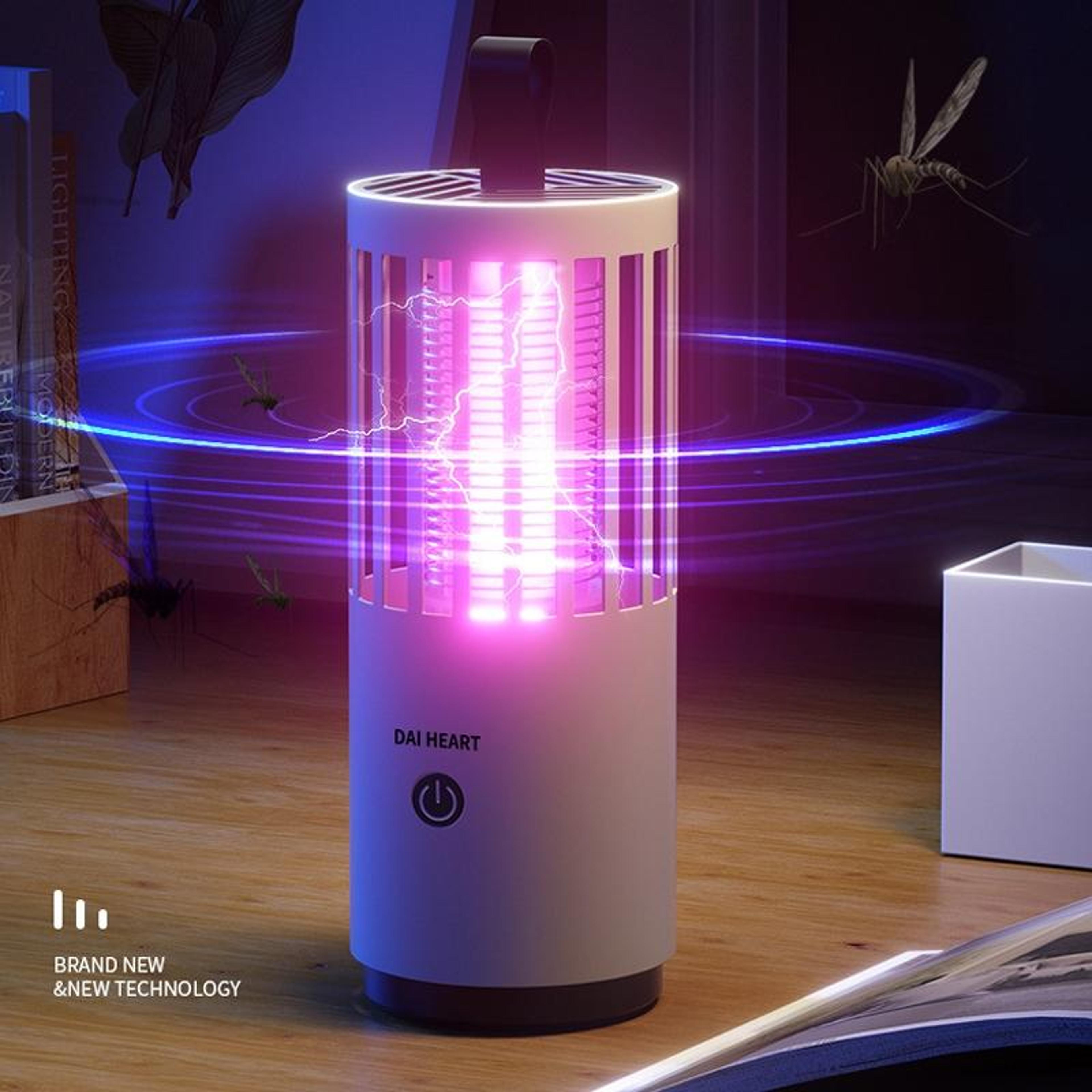 outdoor electric mosquito killer lamp with co2 trap & silent uv bug zapper