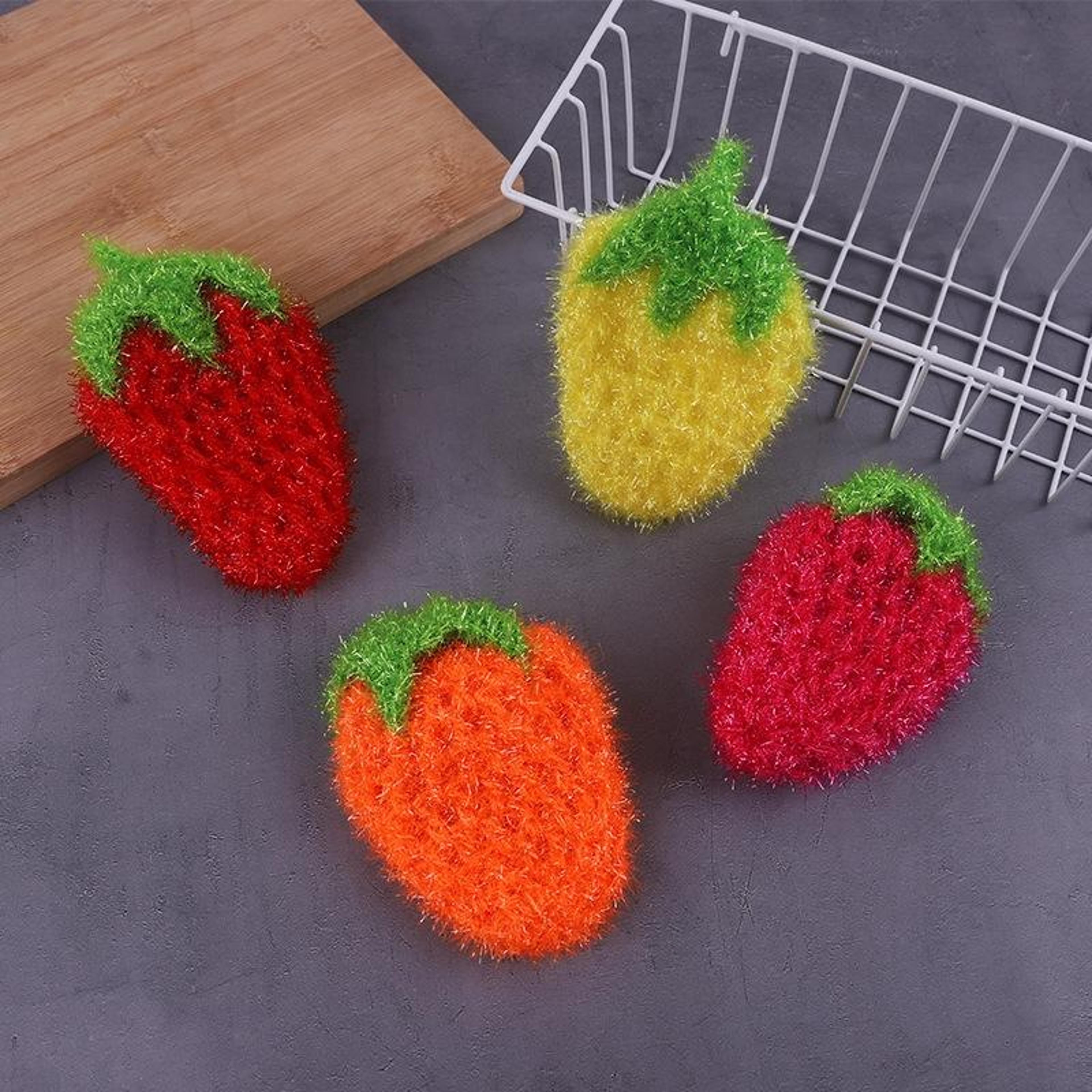 strawberry kitchen towel set hanging dish towels absorbent reusable cleaning cloths