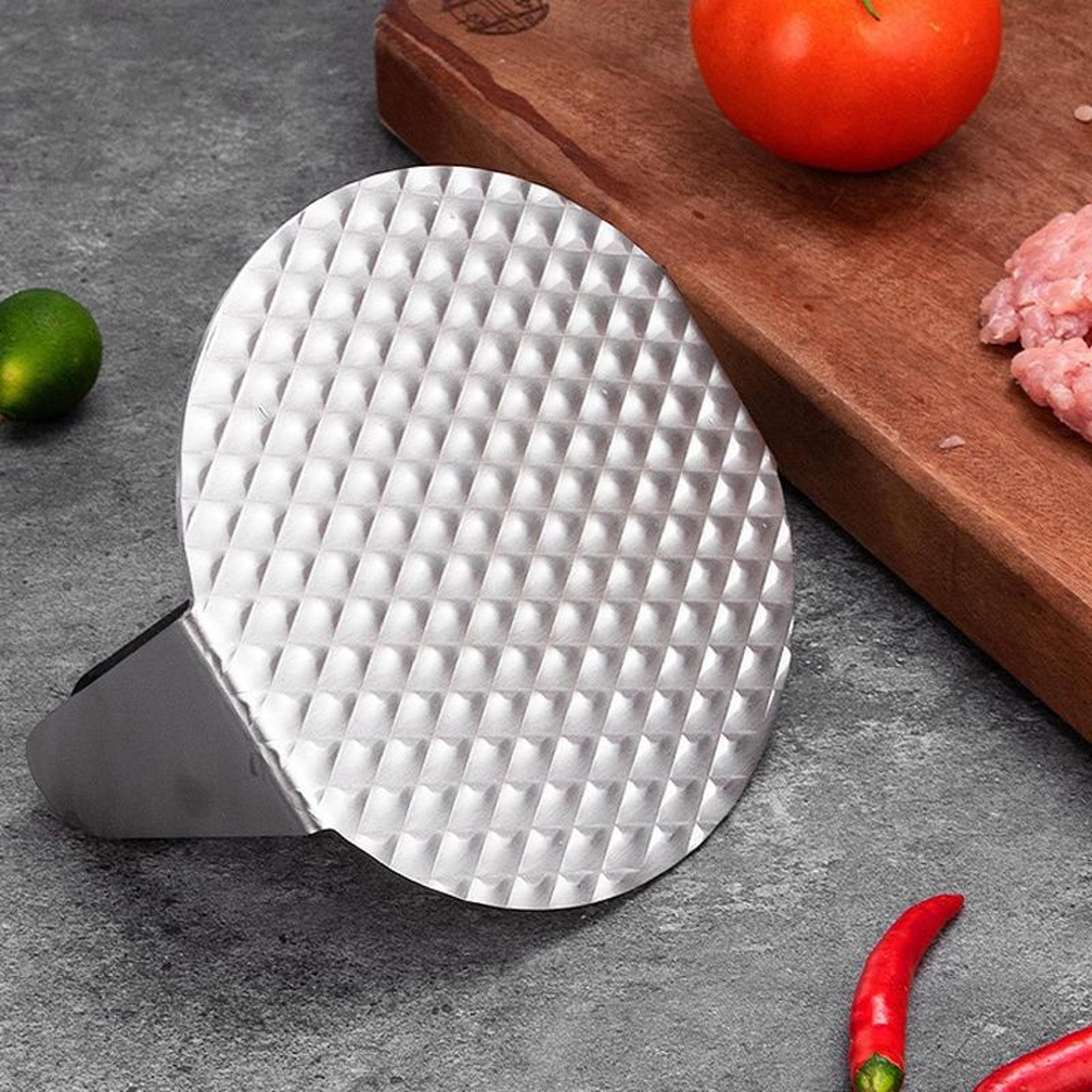 stainless steel burger press hamburger patty maker for uniform homemade patties