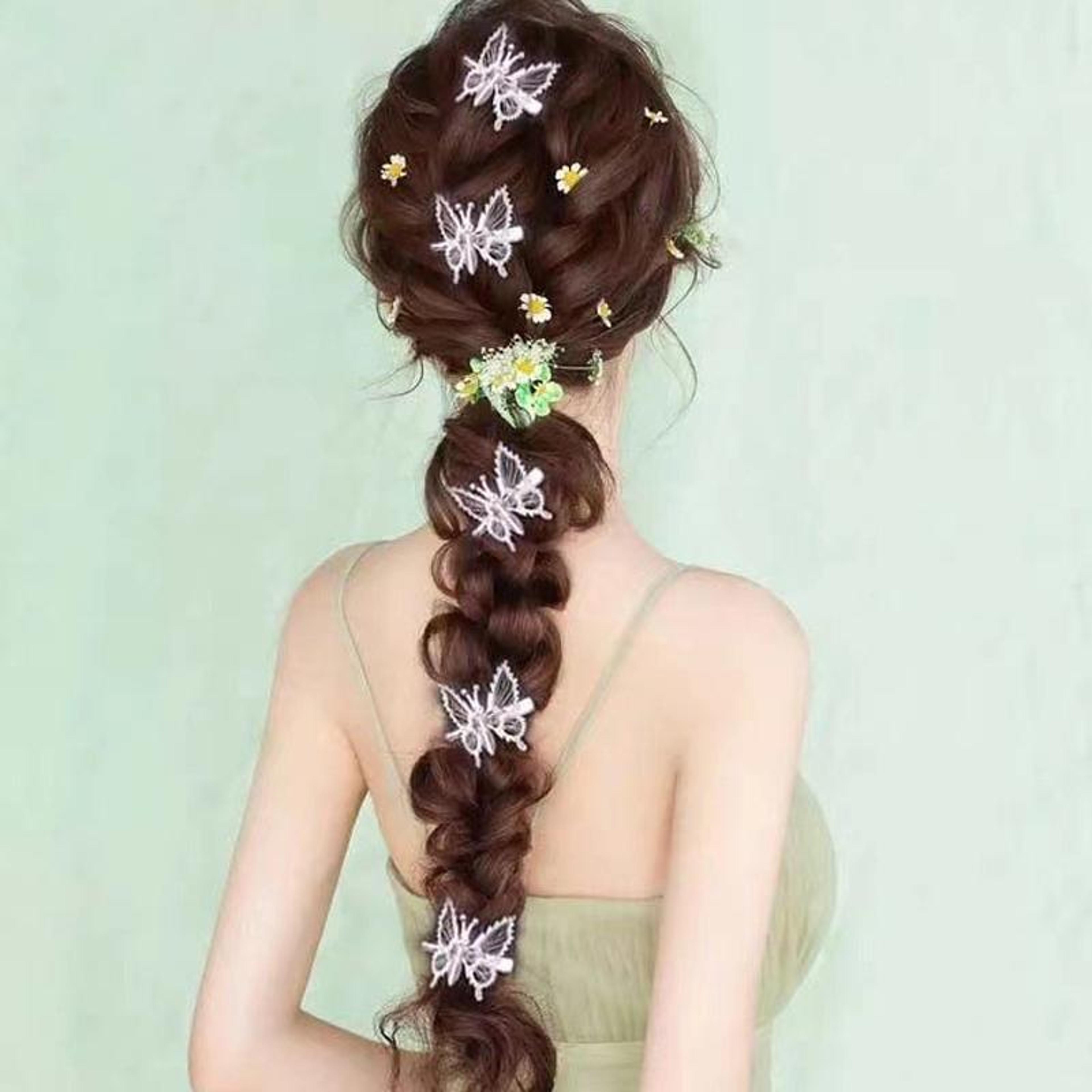 flutterglow butterfly hair clip moving wing bangs pin decorative hair accessory
