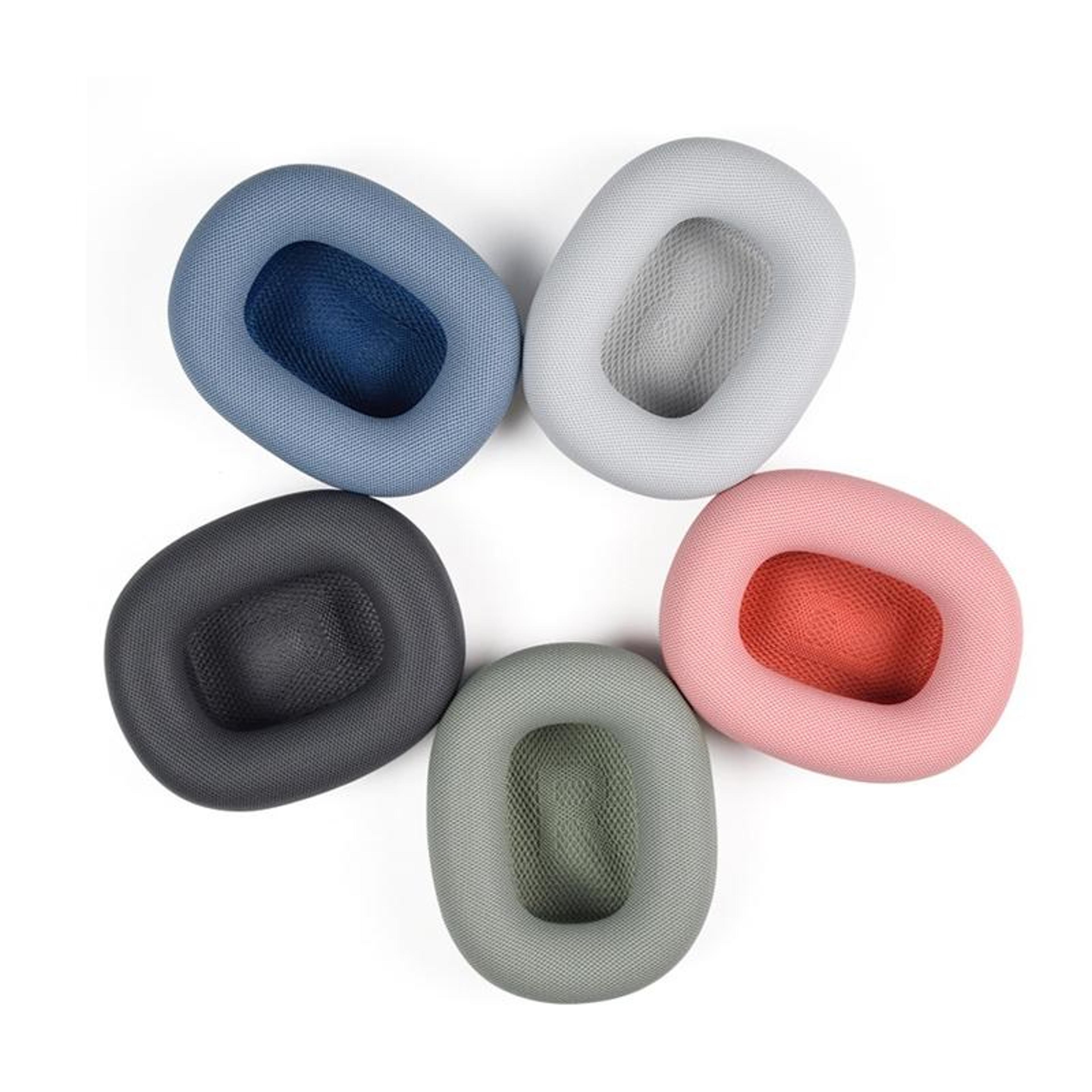 light gray airpods max replacement ear pads with mesh comfort and magnetic fit