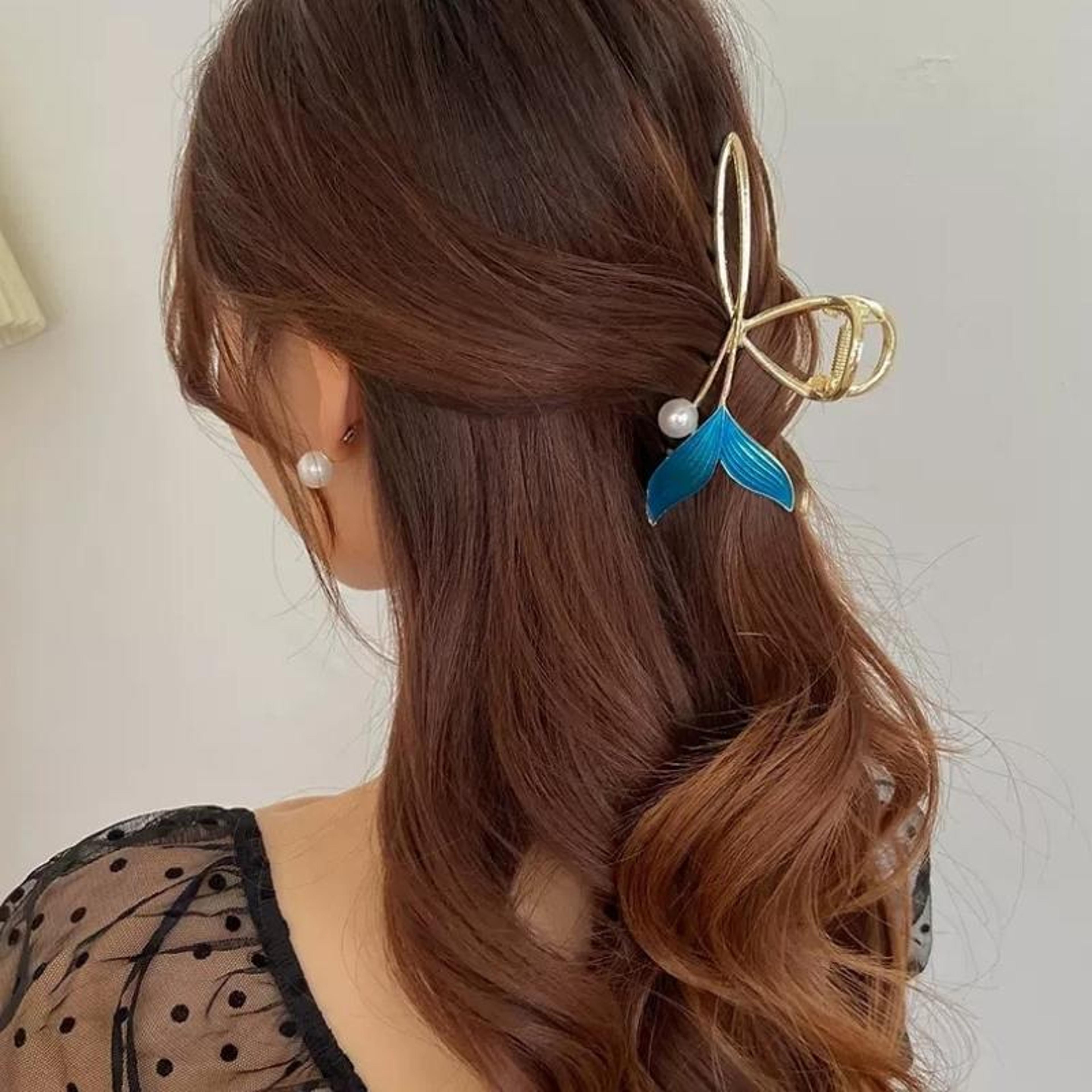 elegant pearl fishtail hair clips set bridal hair accessories for stylish updos