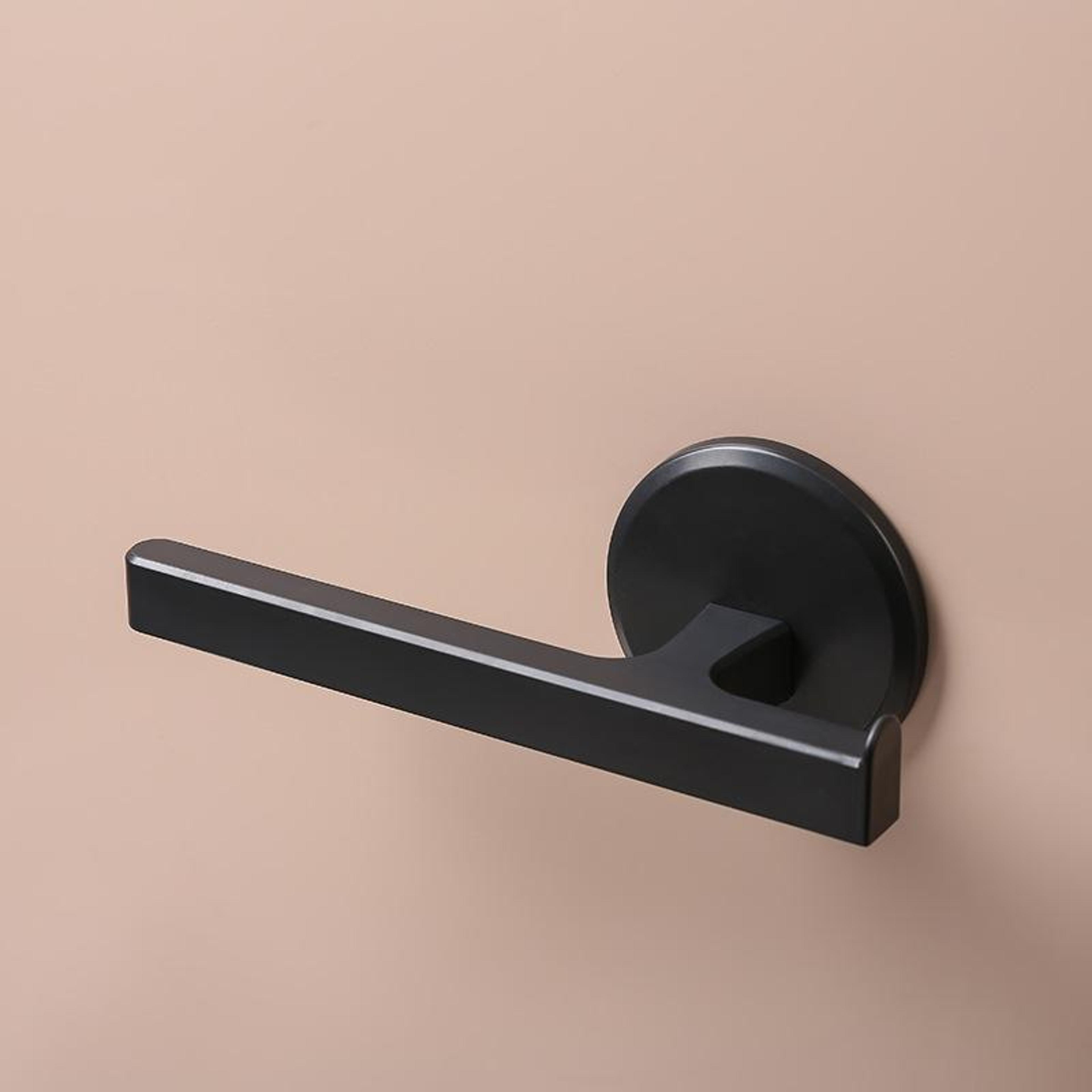 wall mounted towel rack with adhesive t-bar holder for bathroom kitchen organization