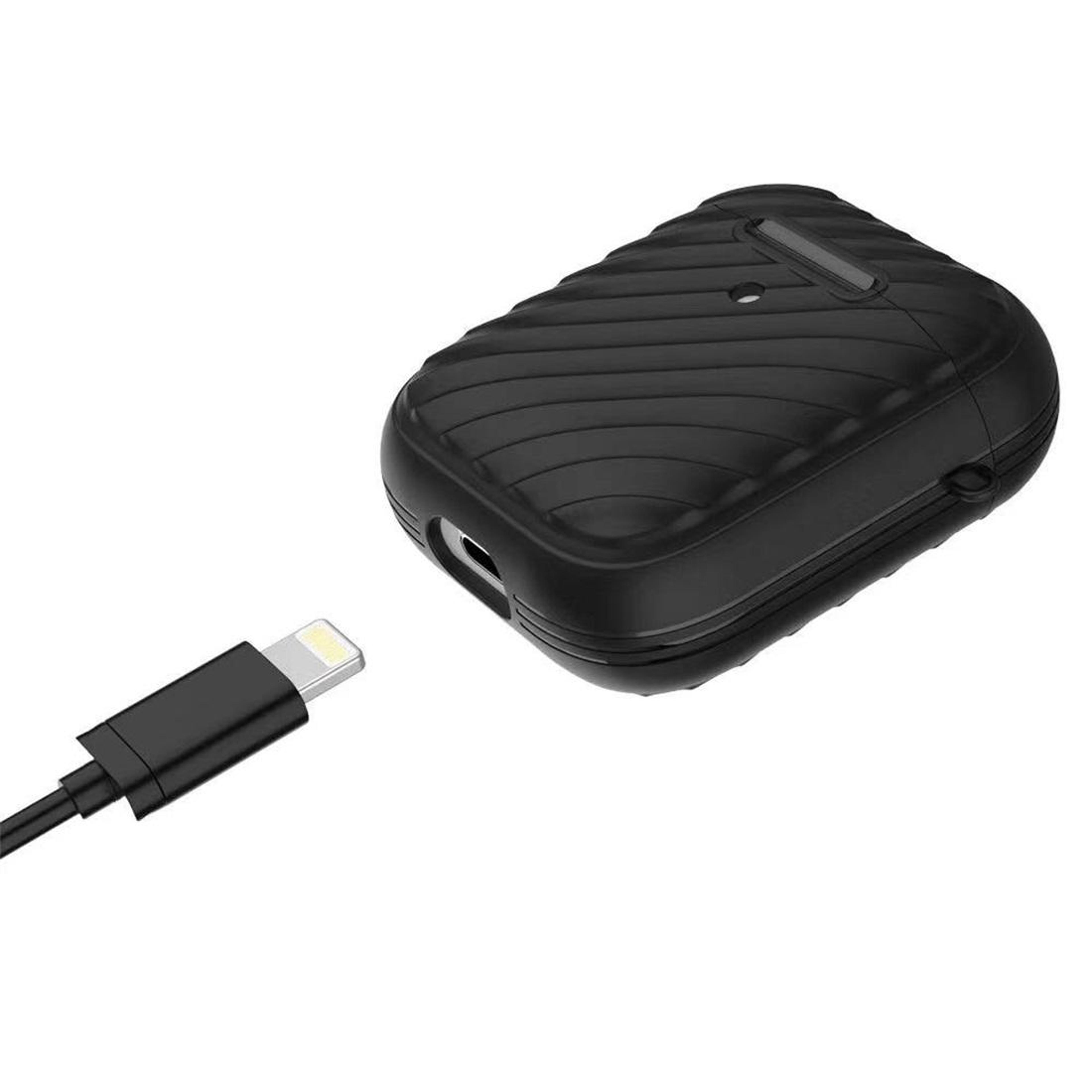wave texture tpu airpods case shockproof protective cover