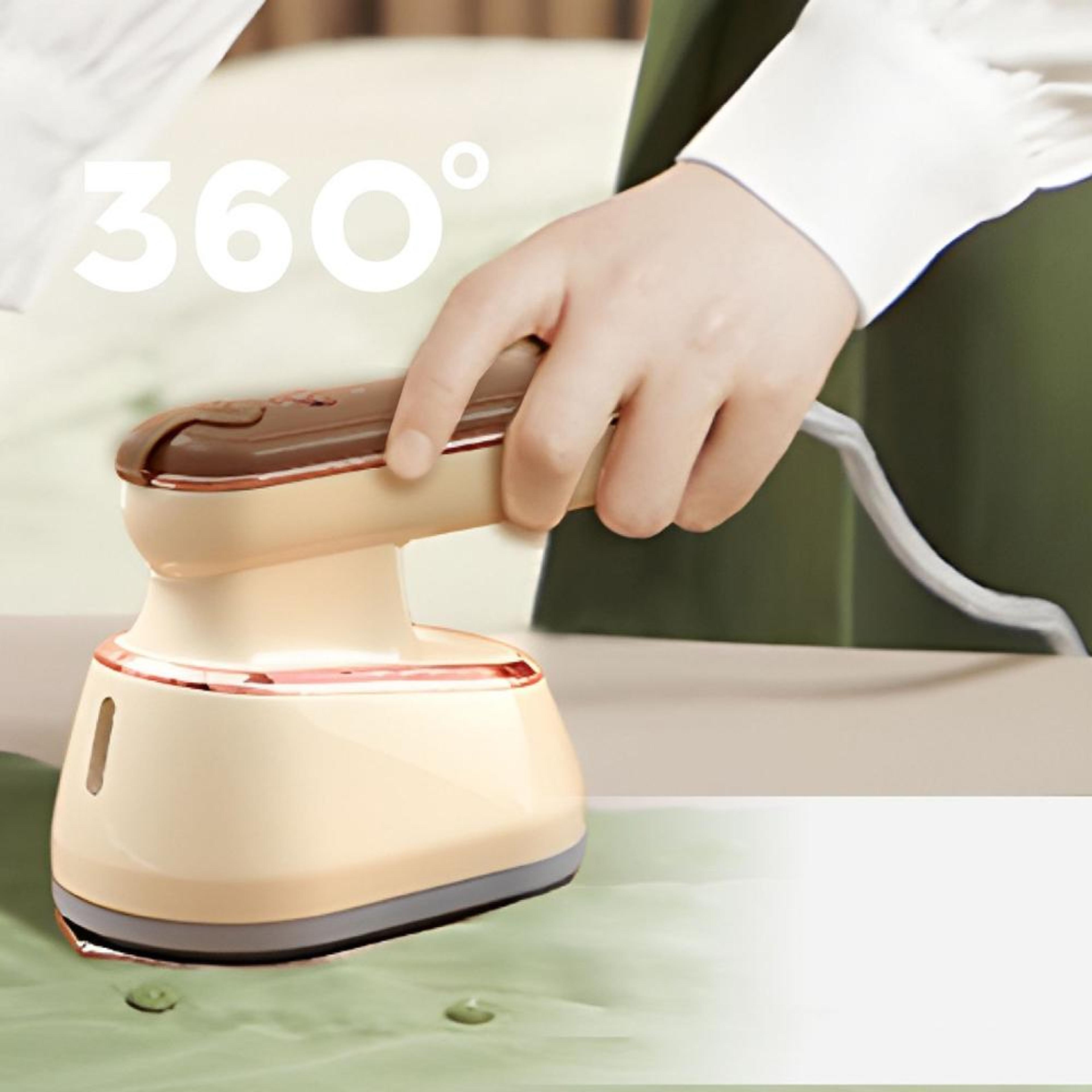 2-in-1 steam iron portable handheld garment steamer for wet & dry wrinkle removal