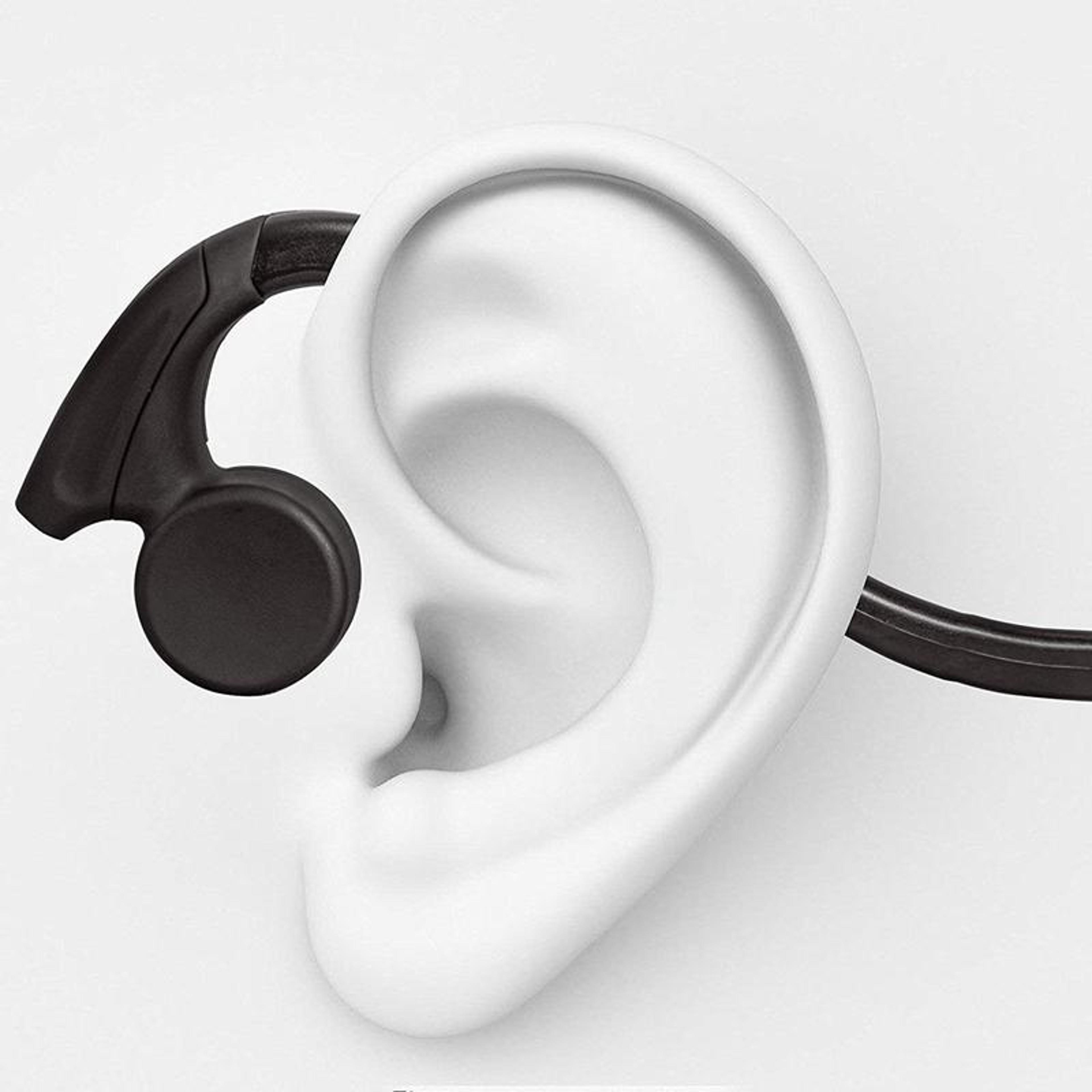 wireless bone conduction headphones with rear hook design for sports running calls