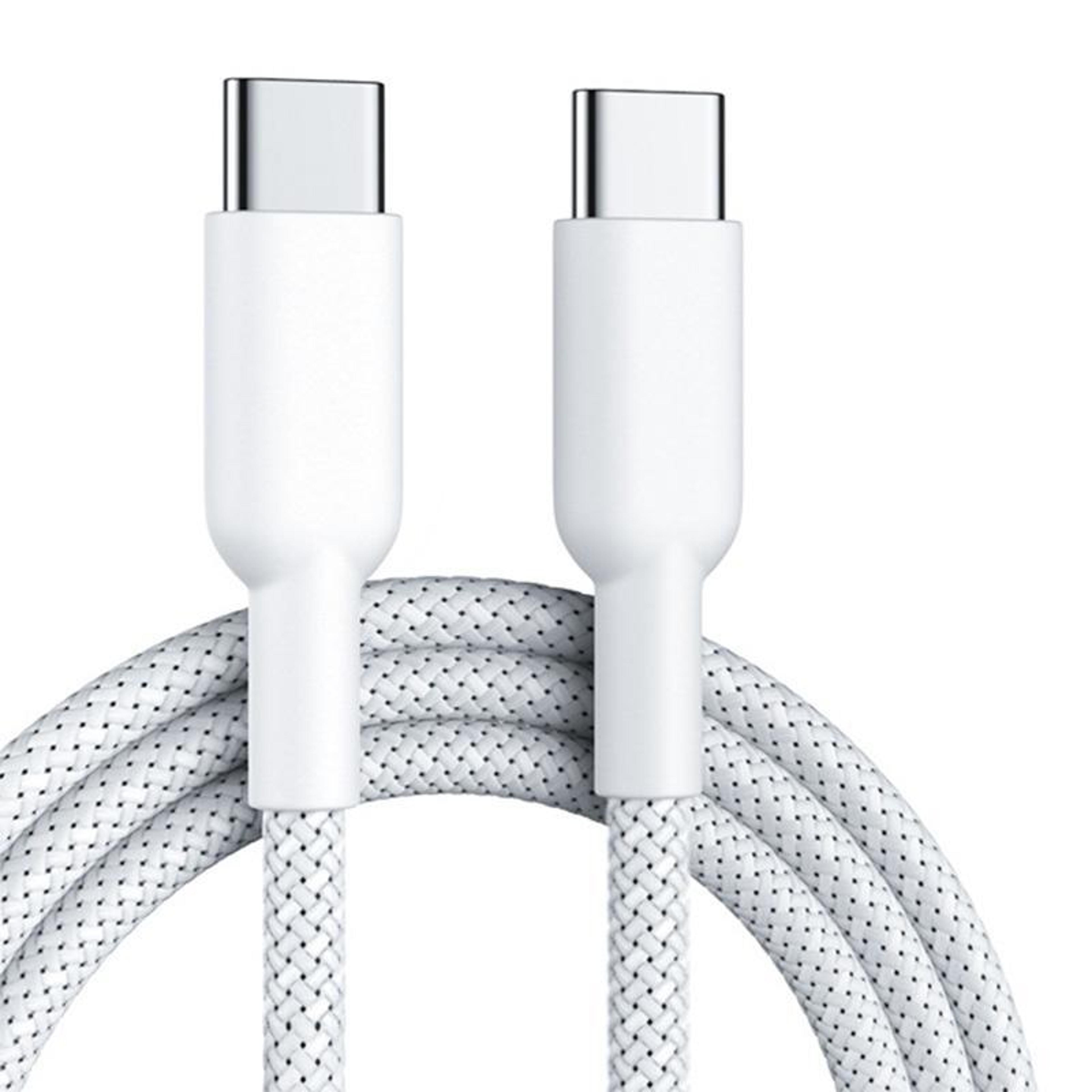 60w fast charging usb c cable nylon braided durable type c charger cord