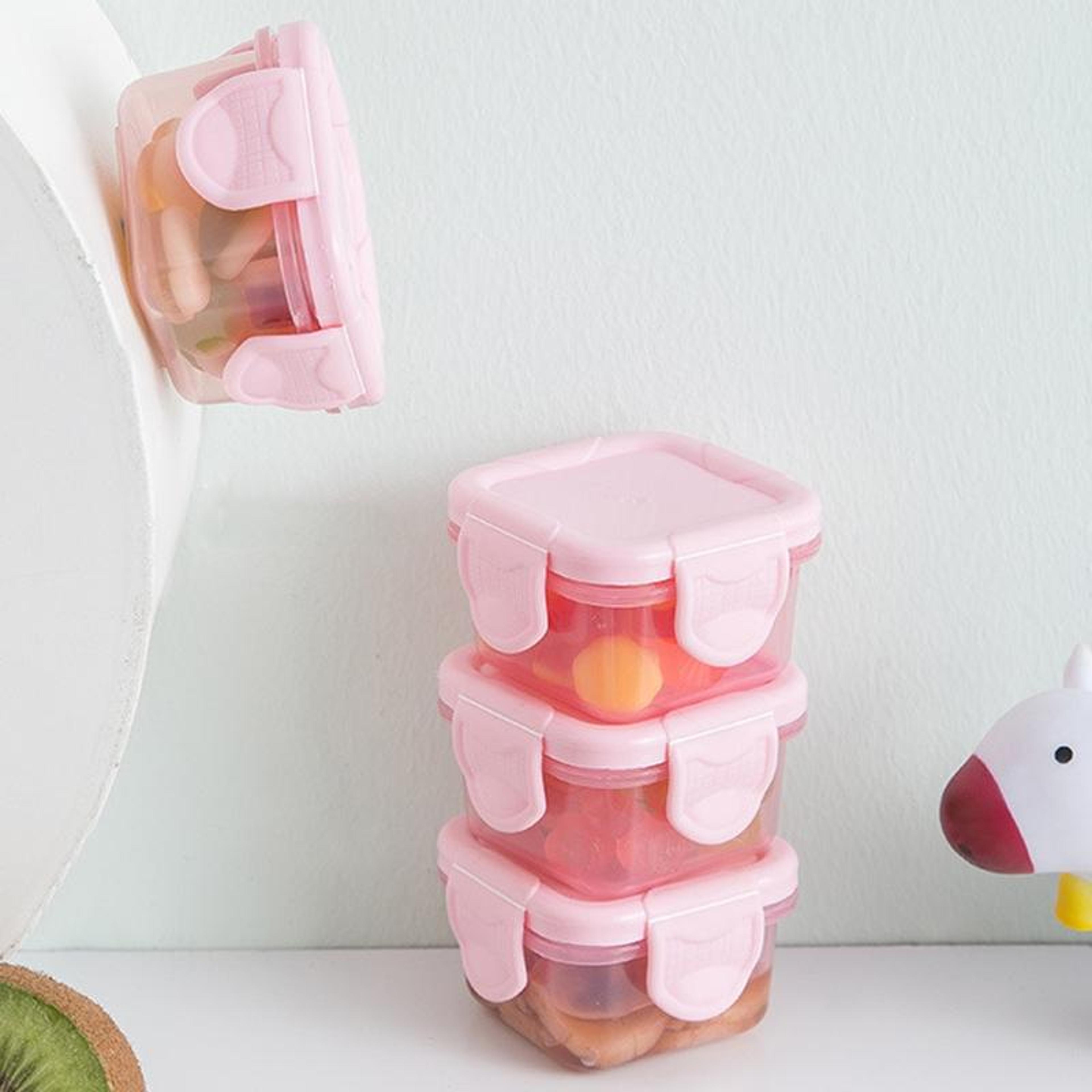 60ml baby food storage container leakproof bpa-free mini portion control container set
